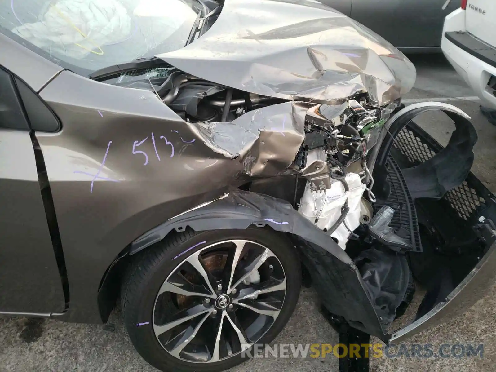 9 Photograph of a damaged car 5YFBURHE7KP897344 TOYOTA COROLLA 2019