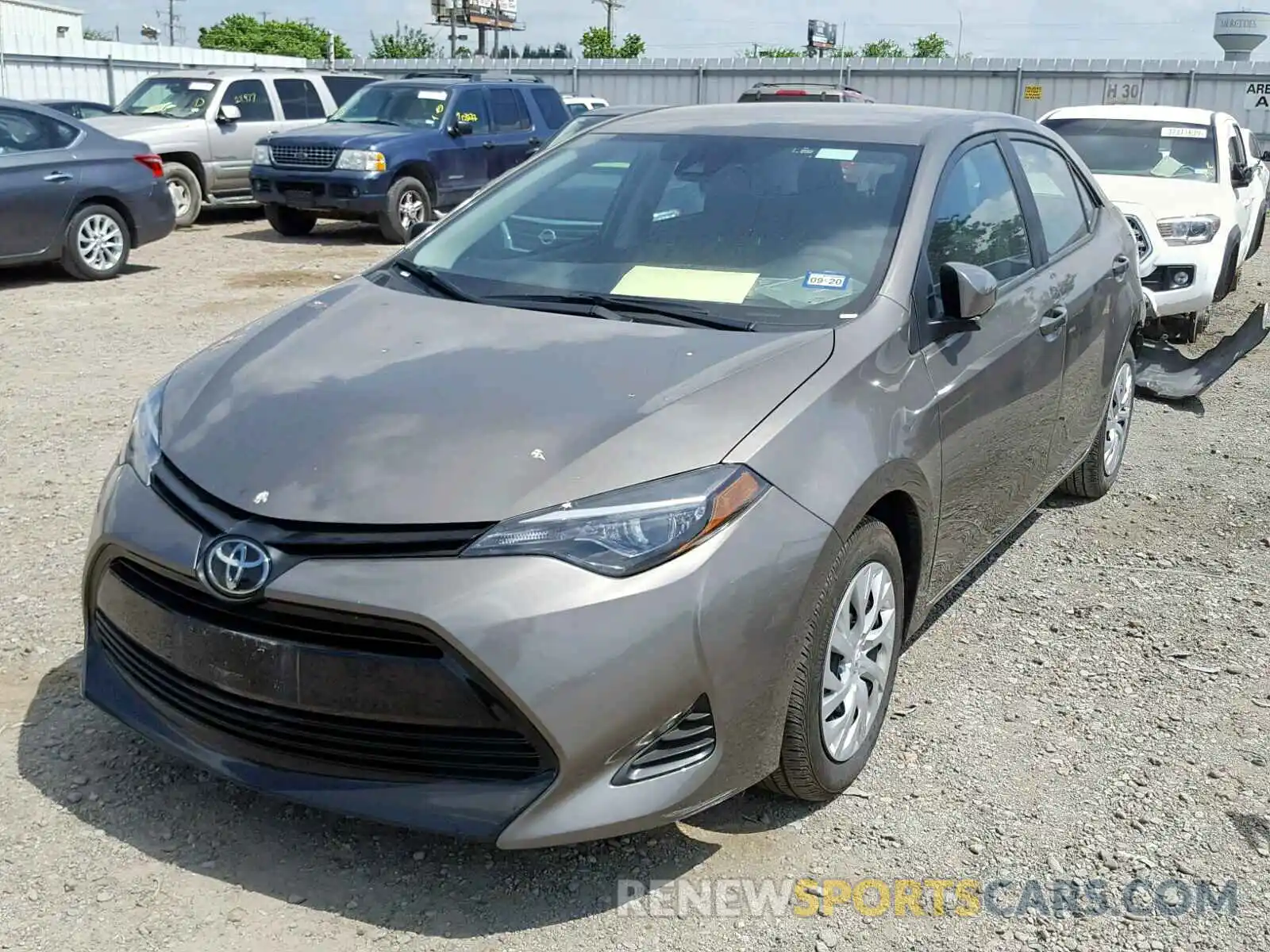 2 Photograph of a damaged car 5YFBURHE7KP897411 TOYOTA COROLLA 2019