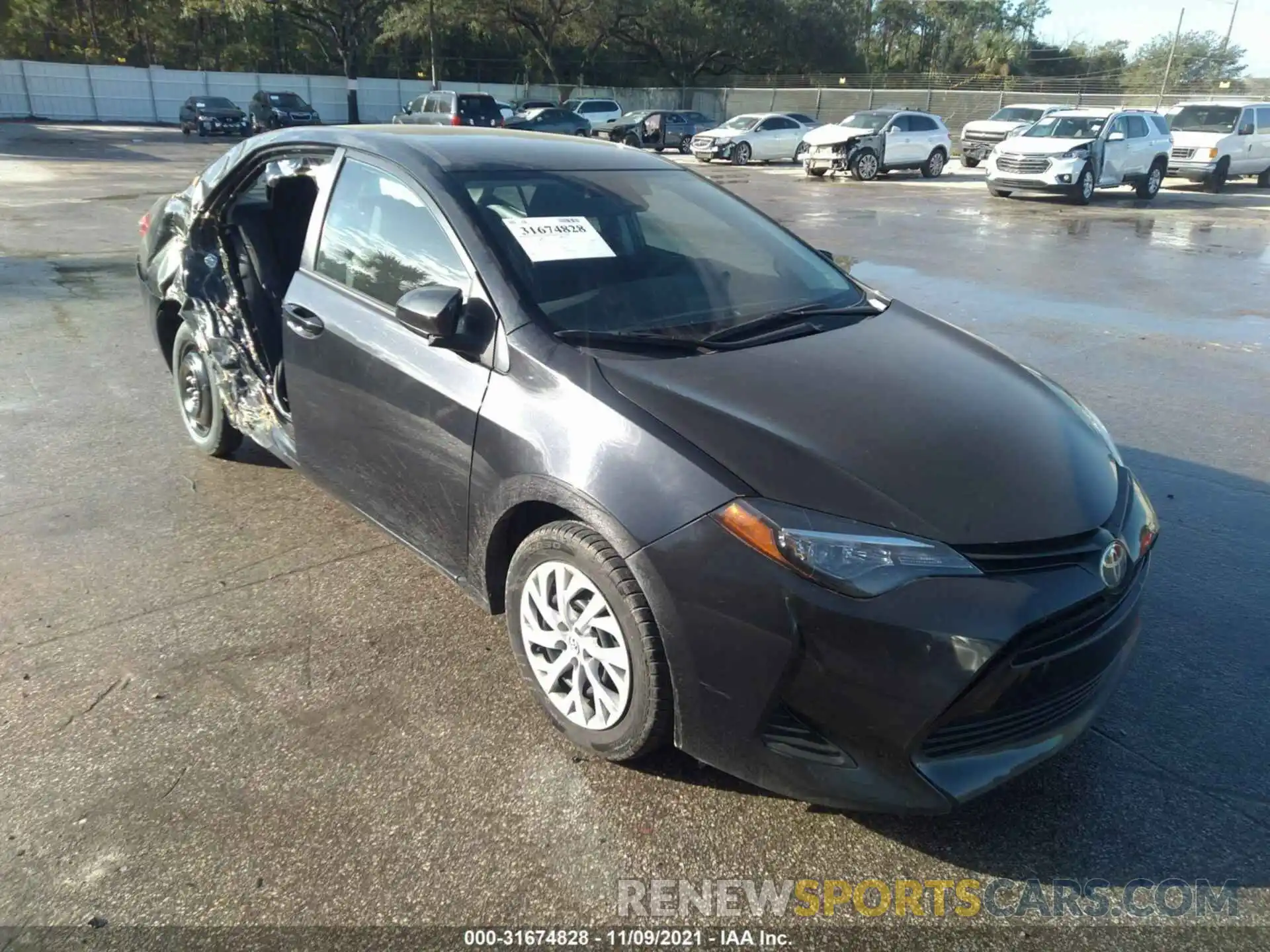 1 Photograph of a damaged car 5YFBURHE7KP897439 TOYOTA COROLLA 2019