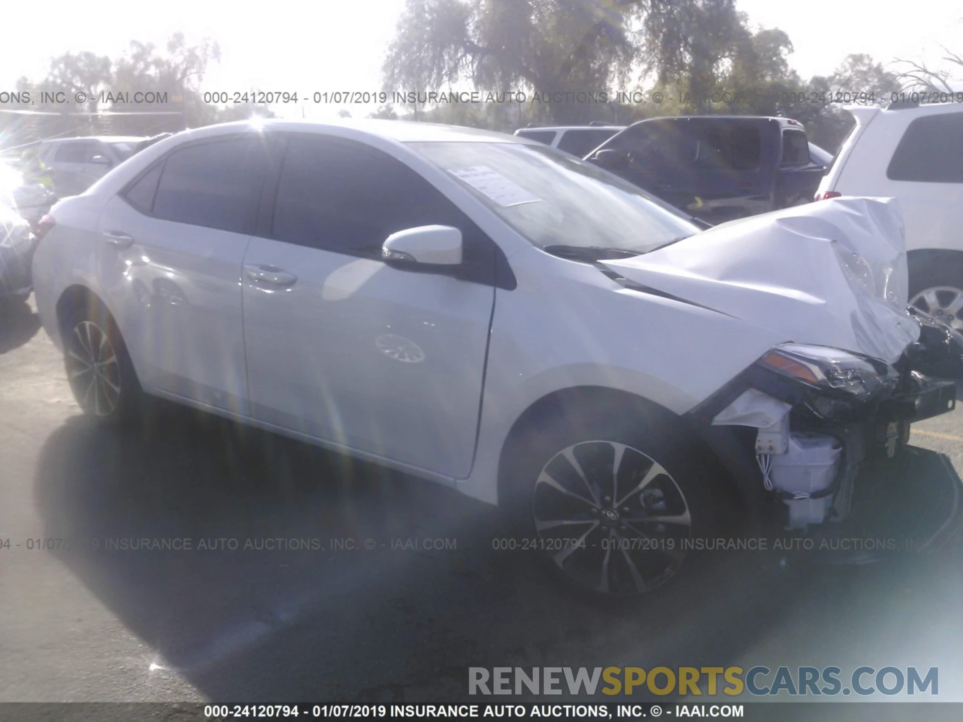 1 Photograph of a damaged car 5YFBURHE7KP897506 TOYOTA COROLLA 2019