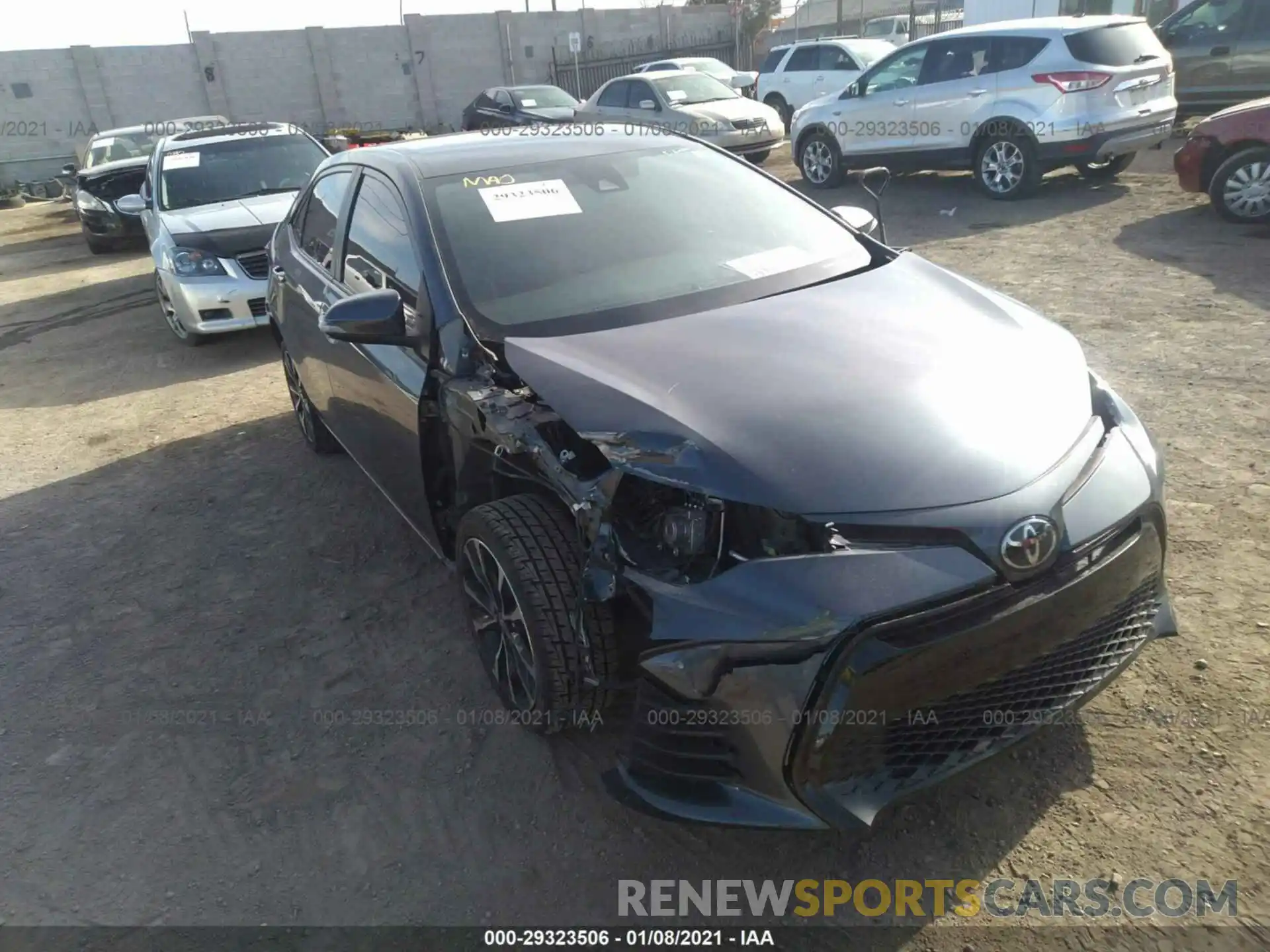 1 Photograph of a damaged car 5YFBURHE7KP897599 TOYOTA COROLLA 2019