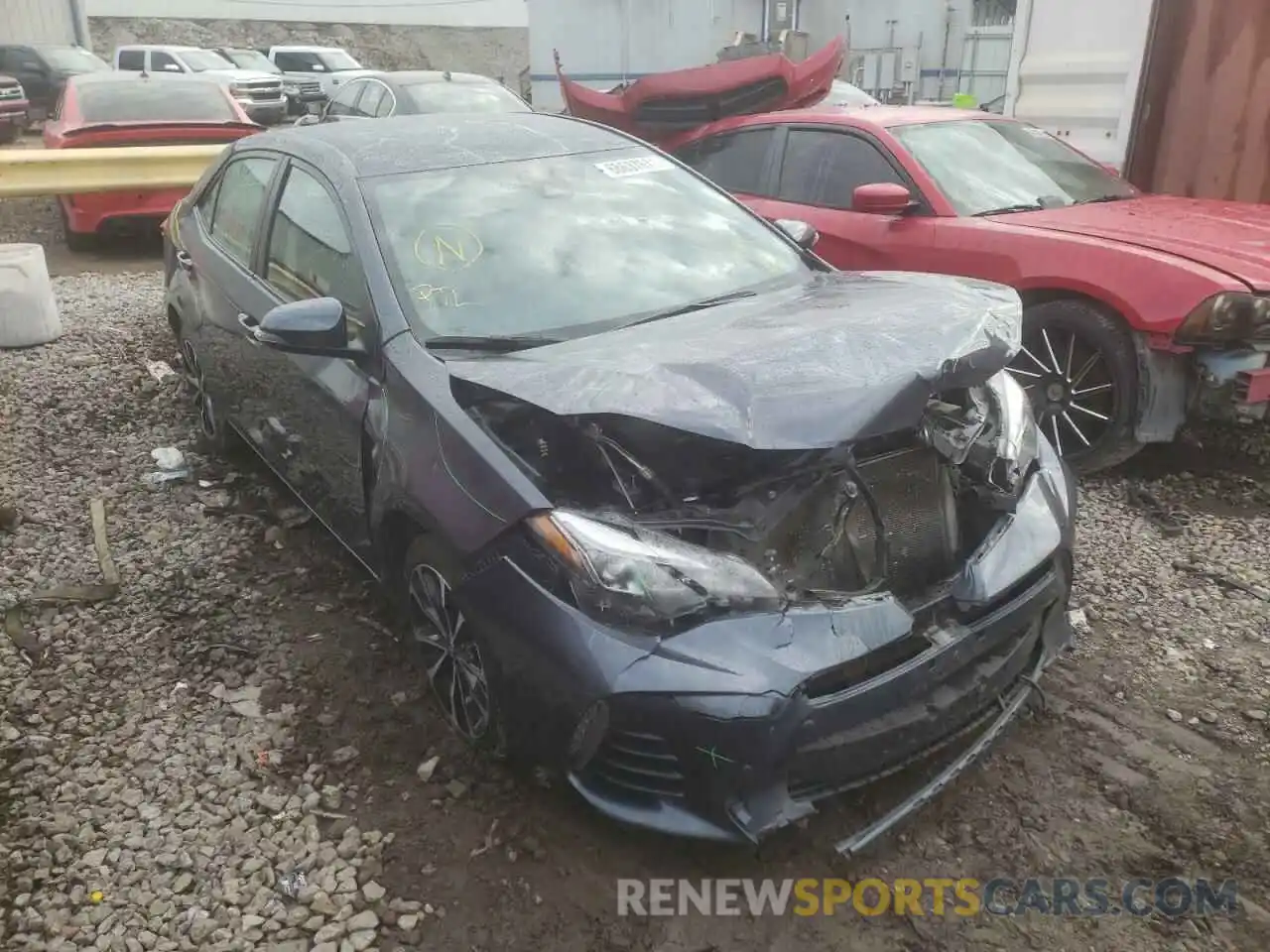 1 Photograph of a damaged car 5YFBURHE7KP897621 TOYOTA COROLLA 2019