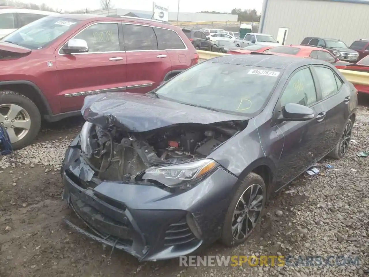 2 Photograph of a damaged car 5YFBURHE7KP897621 TOYOTA COROLLA 2019