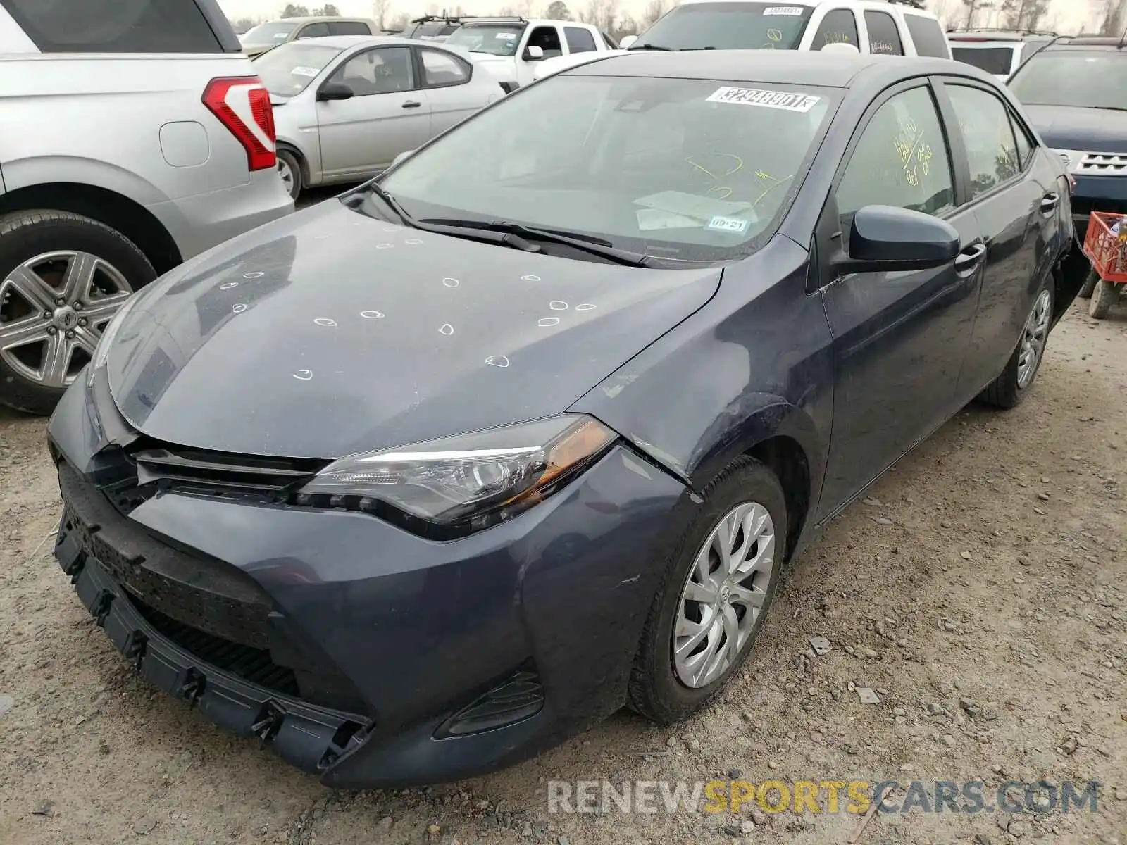 2 Photograph of a damaged car 5YFBURHE7KP897831 TOYOTA COROLLA 2019