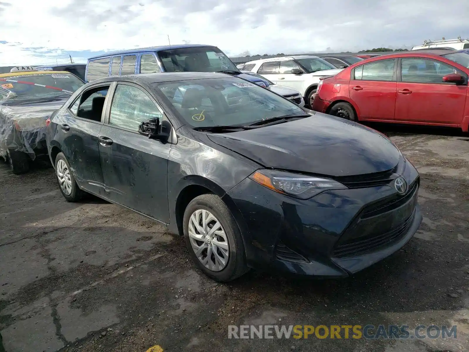 1 Photograph of a damaged car 5YFBURHE7KP898221 TOYOTA COROLLA 2019