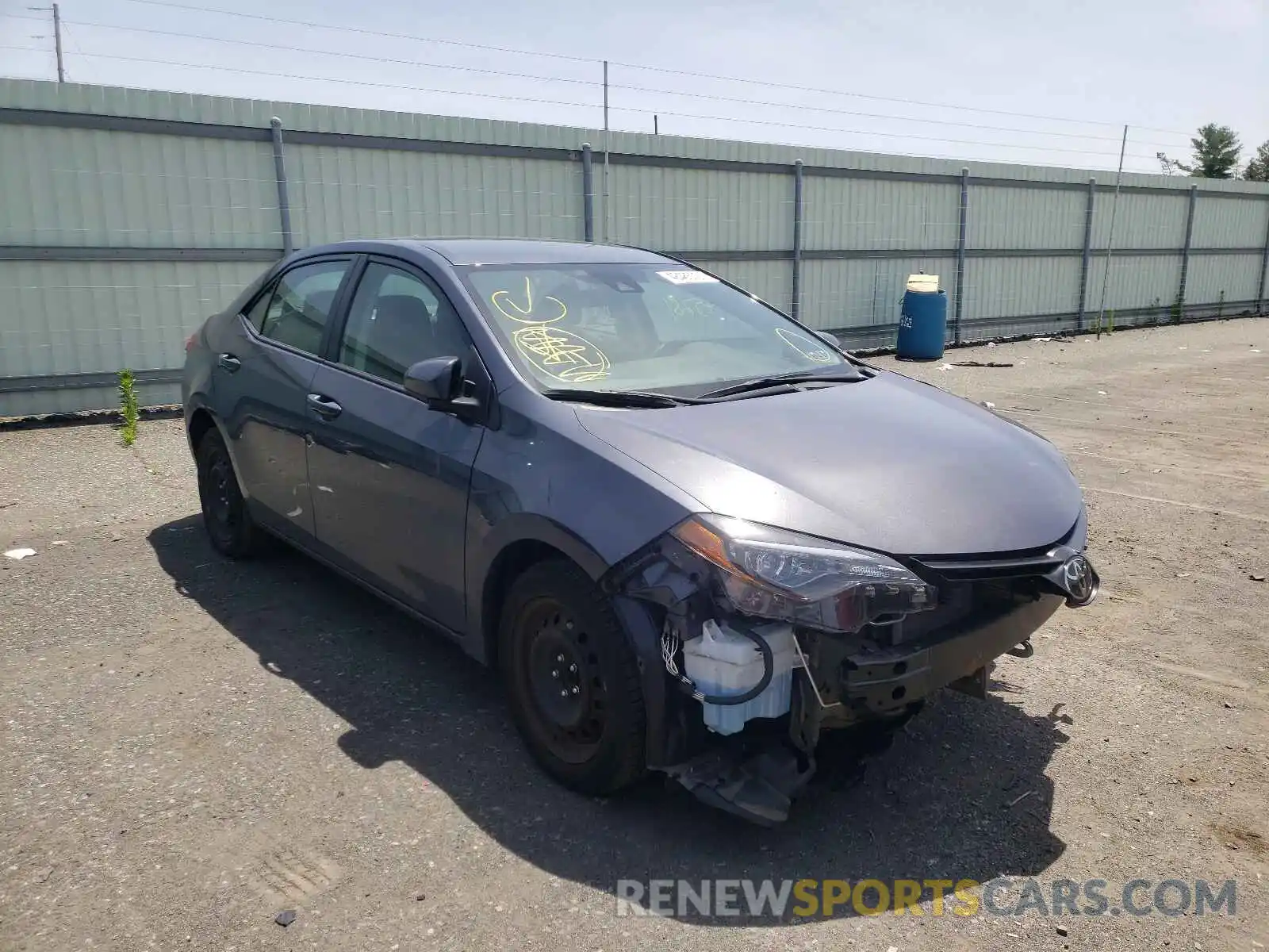 1 Photograph of a damaged car 5YFBURHE7KP898445 TOYOTA COROLLA 2019