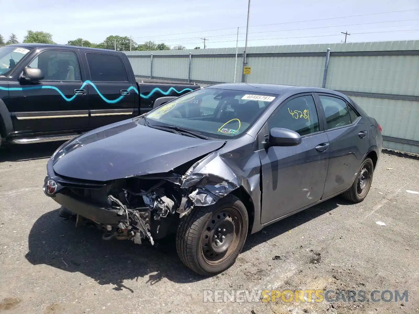 2 Photograph of a damaged car 5YFBURHE7KP898445 TOYOTA COROLLA 2019