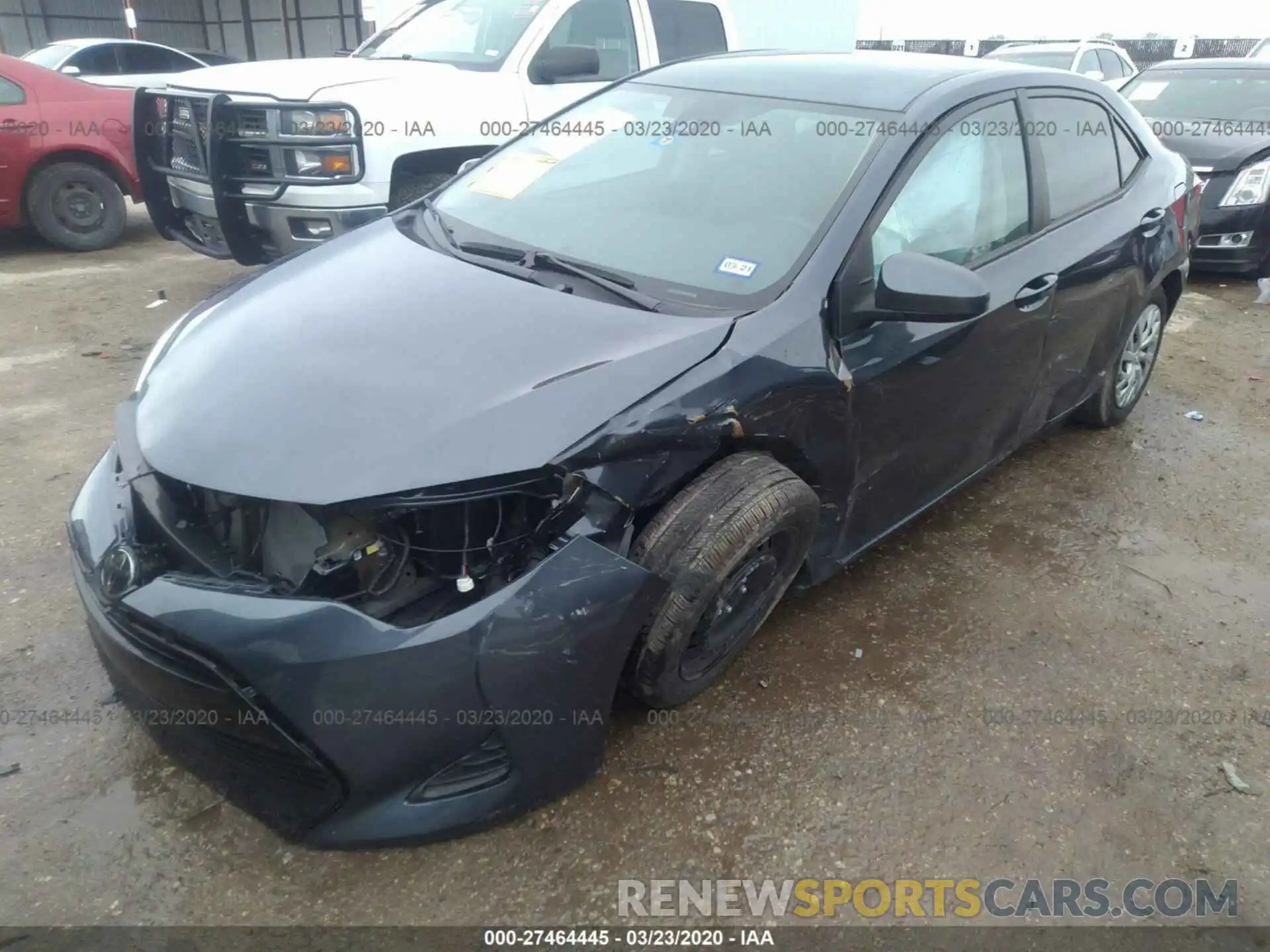 2 Photograph of a damaged car 5YFBURHE7KP898607 TOYOTA COROLLA 2019