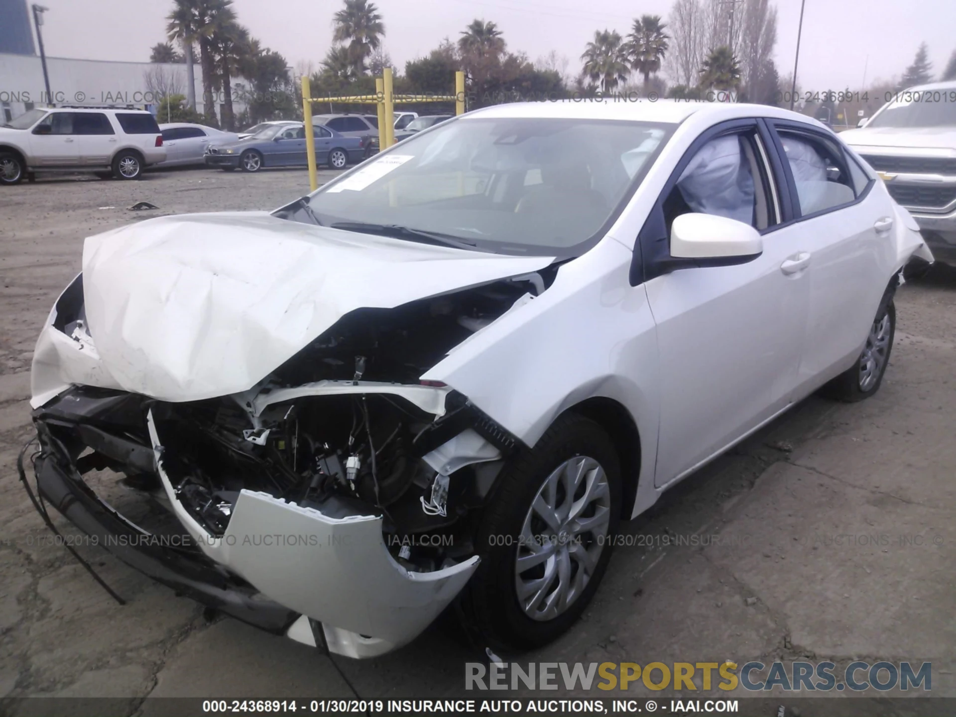 2 Photograph of a damaged car 5YFBURHE7KP898638 TOYOTA COROLLA 2019