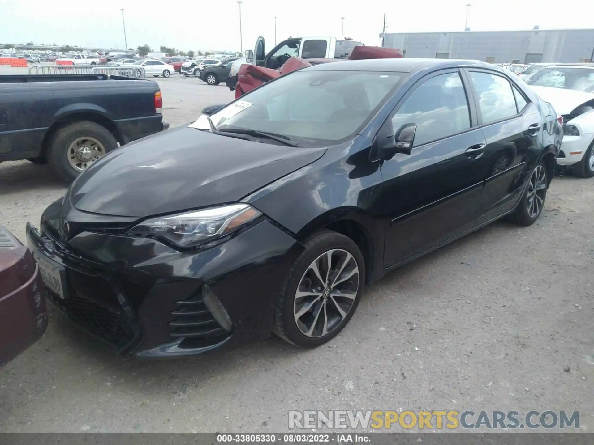 2 Photograph of a damaged car 5YFBURHE7KP899255 TOYOTA COROLLA 2019