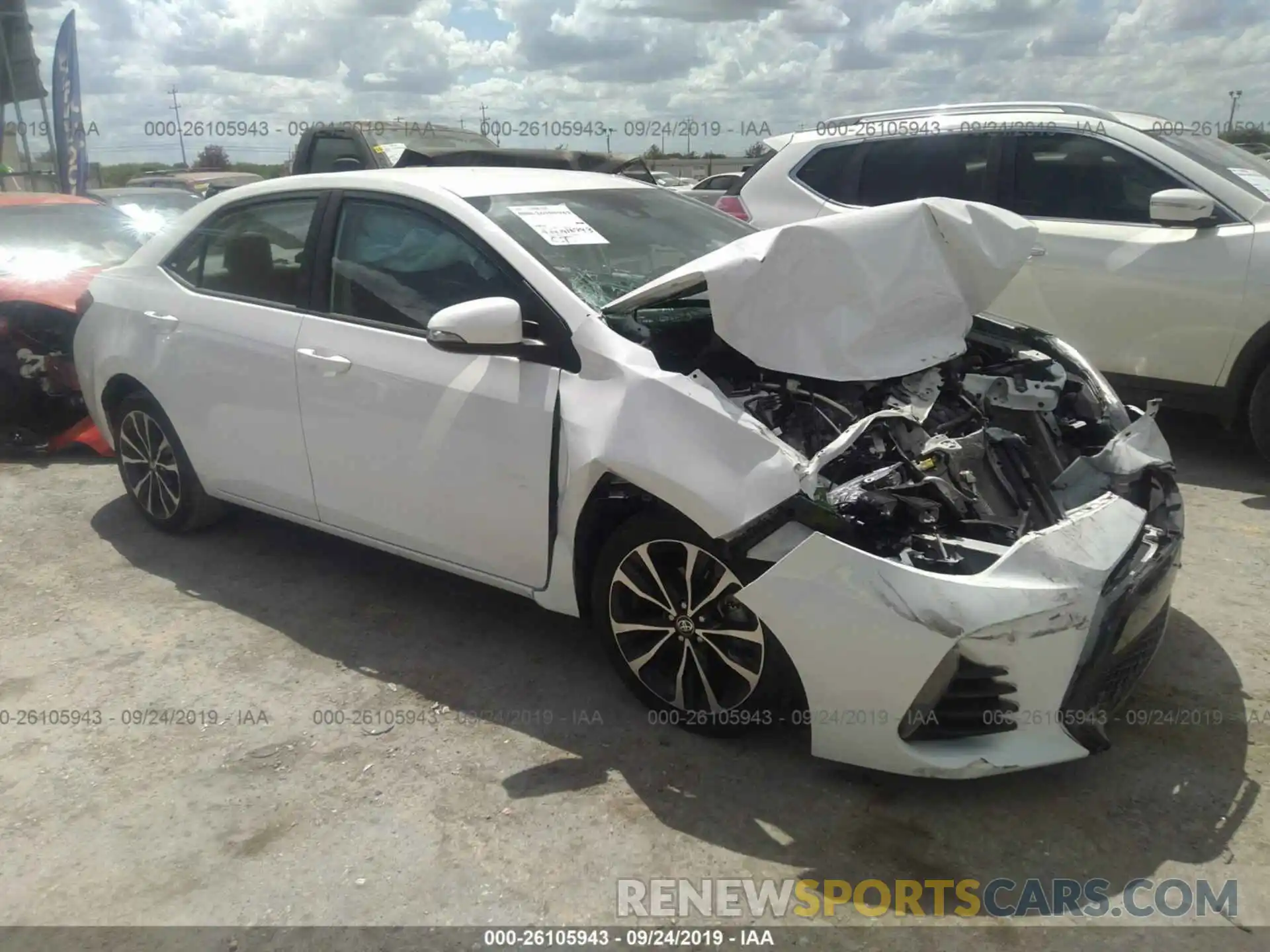 1 Photograph of a damaged car 5YFBURHE7KP899370 TOYOTA COROLLA 2019