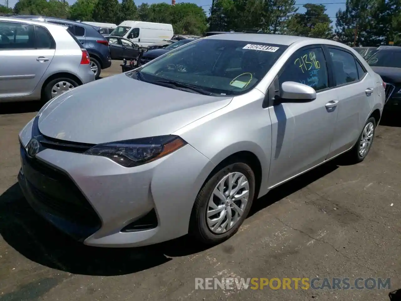 2 Photograph of a damaged car 5YFBURHE7KP899532 TOYOTA COROLLA 2019