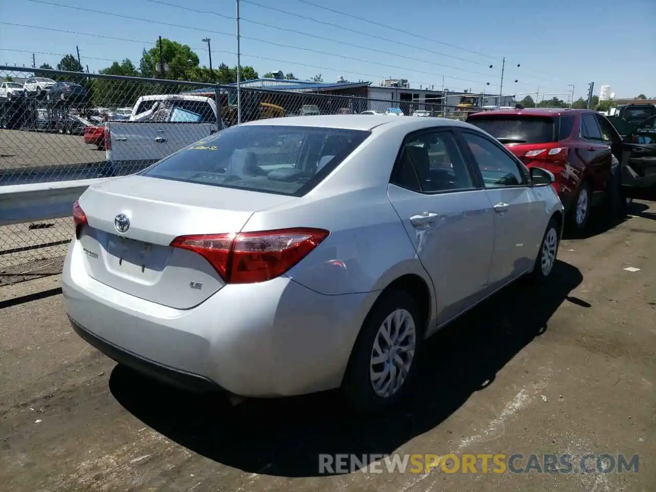 4 Photograph of a damaged car 5YFBURHE7KP899532 TOYOTA COROLLA 2019