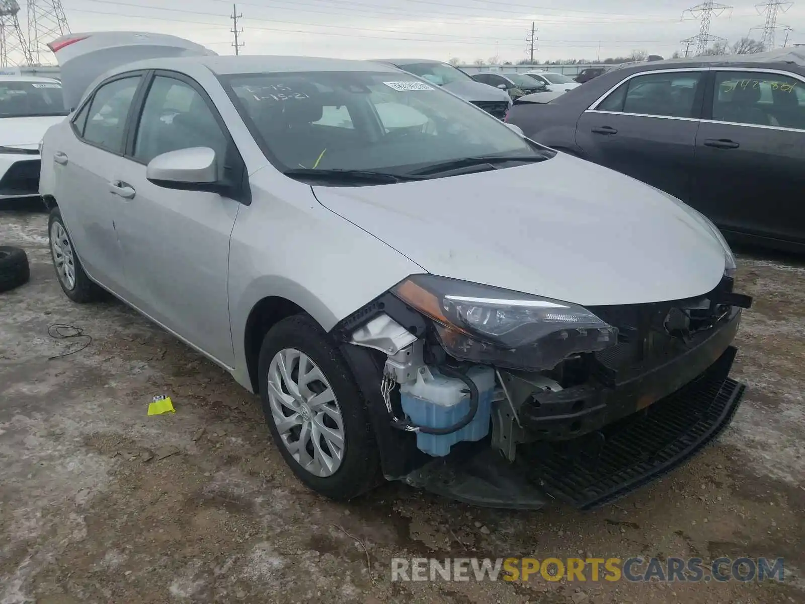 1 Photograph of a damaged car 5YFBURHE7KP899739 TOYOTA COROLLA 2019