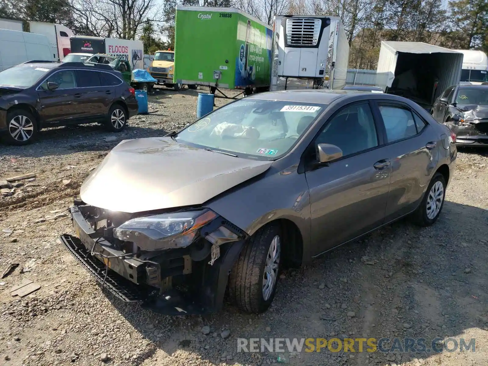 2 Photograph of a damaged car 5YFBURHE7KP900548 TOYOTA COROLLA 2019