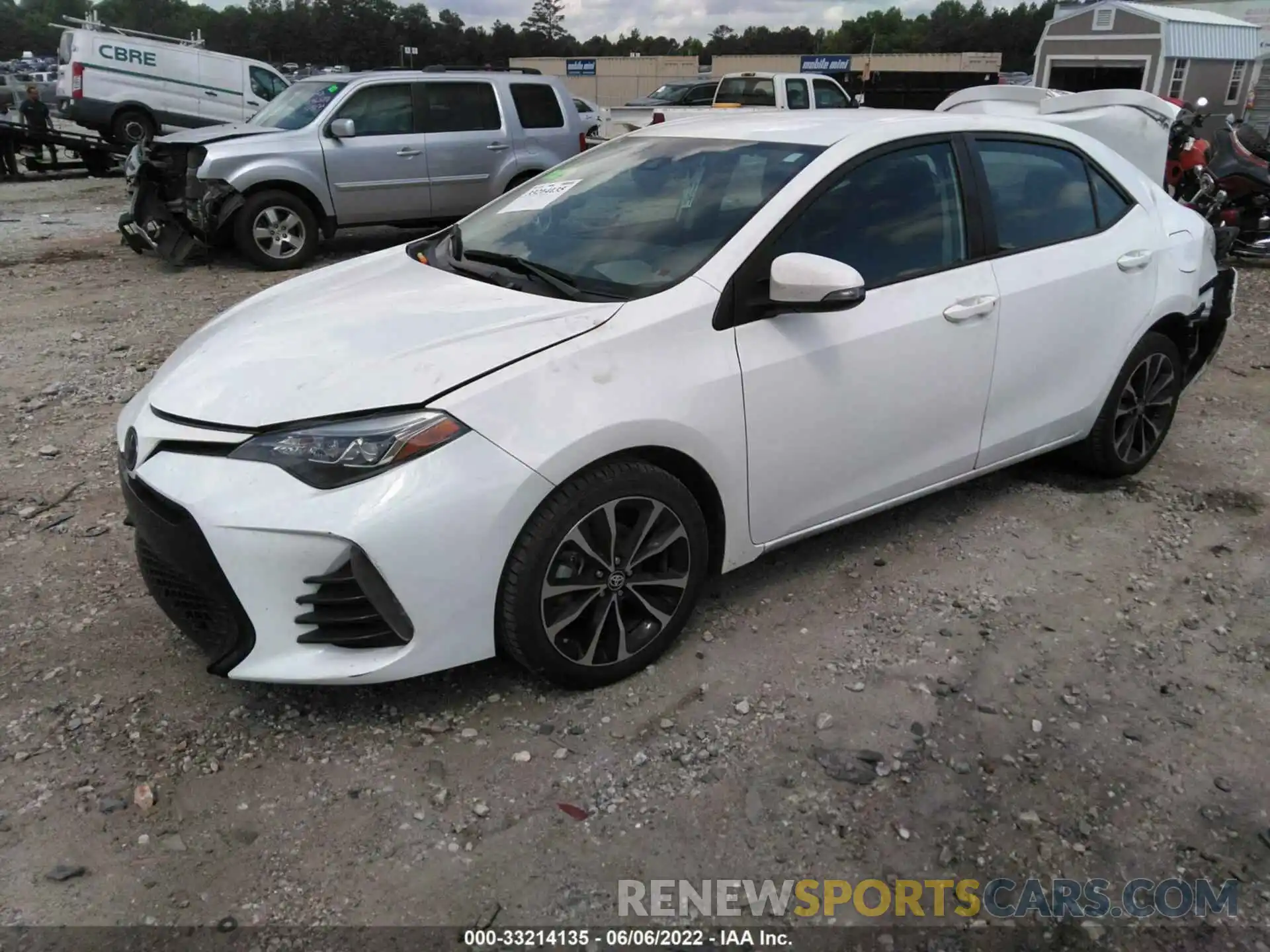 2 Photograph of a damaged car 5YFBURHE7KP900761 TOYOTA COROLLA 2019