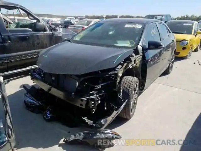 2 Photograph of a damaged car 5YFBURHE7KP901733 TOYOTA COROLLA 2019