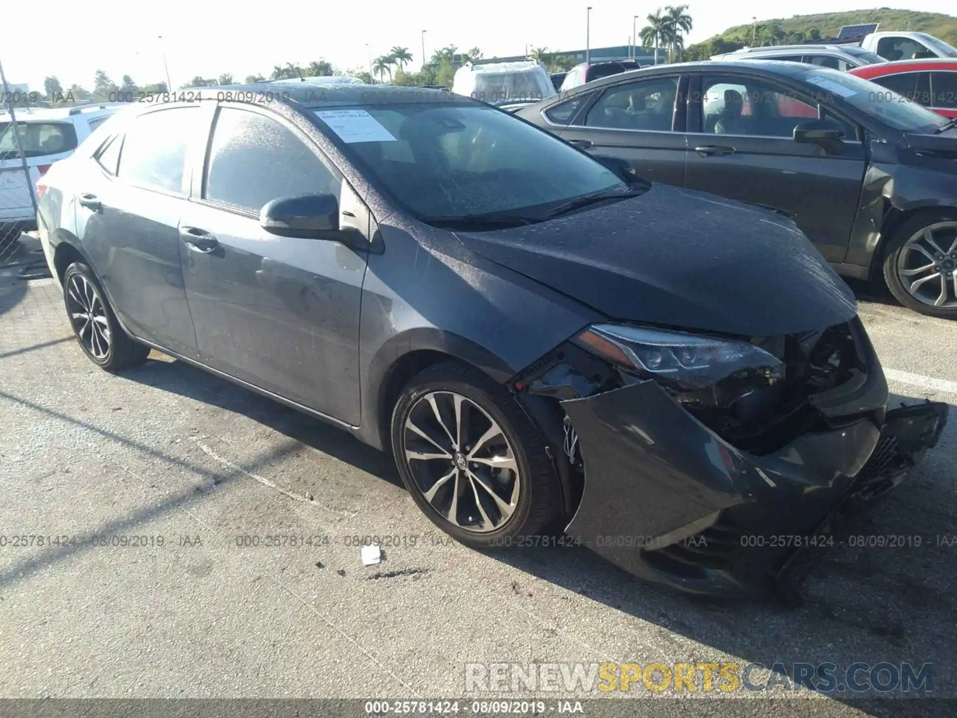 1 Photograph of a damaged car 5YFBURHE7KP901859 TOYOTA COROLLA 2019