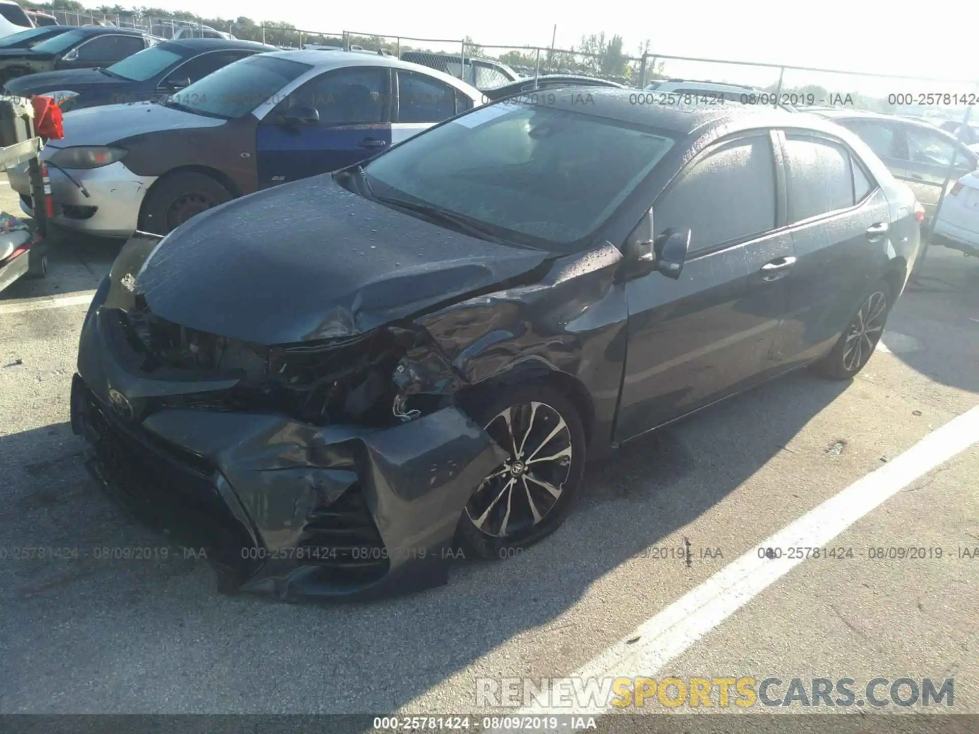 2 Photograph of a damaged car 5YFBURHE7KP901859 TOYOTA COROLLA 2019