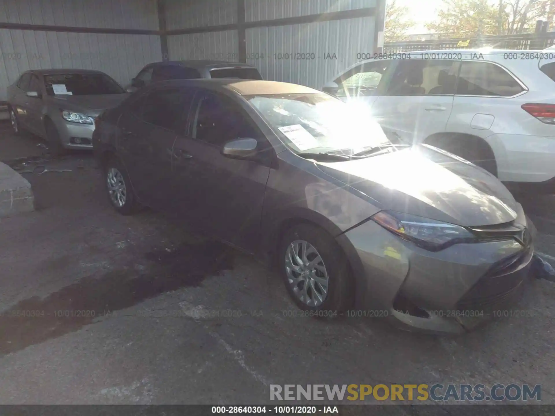 1 Photograph of a damaged car 5YFBURHE7KP902171 TOYOTA COROLLA 2019