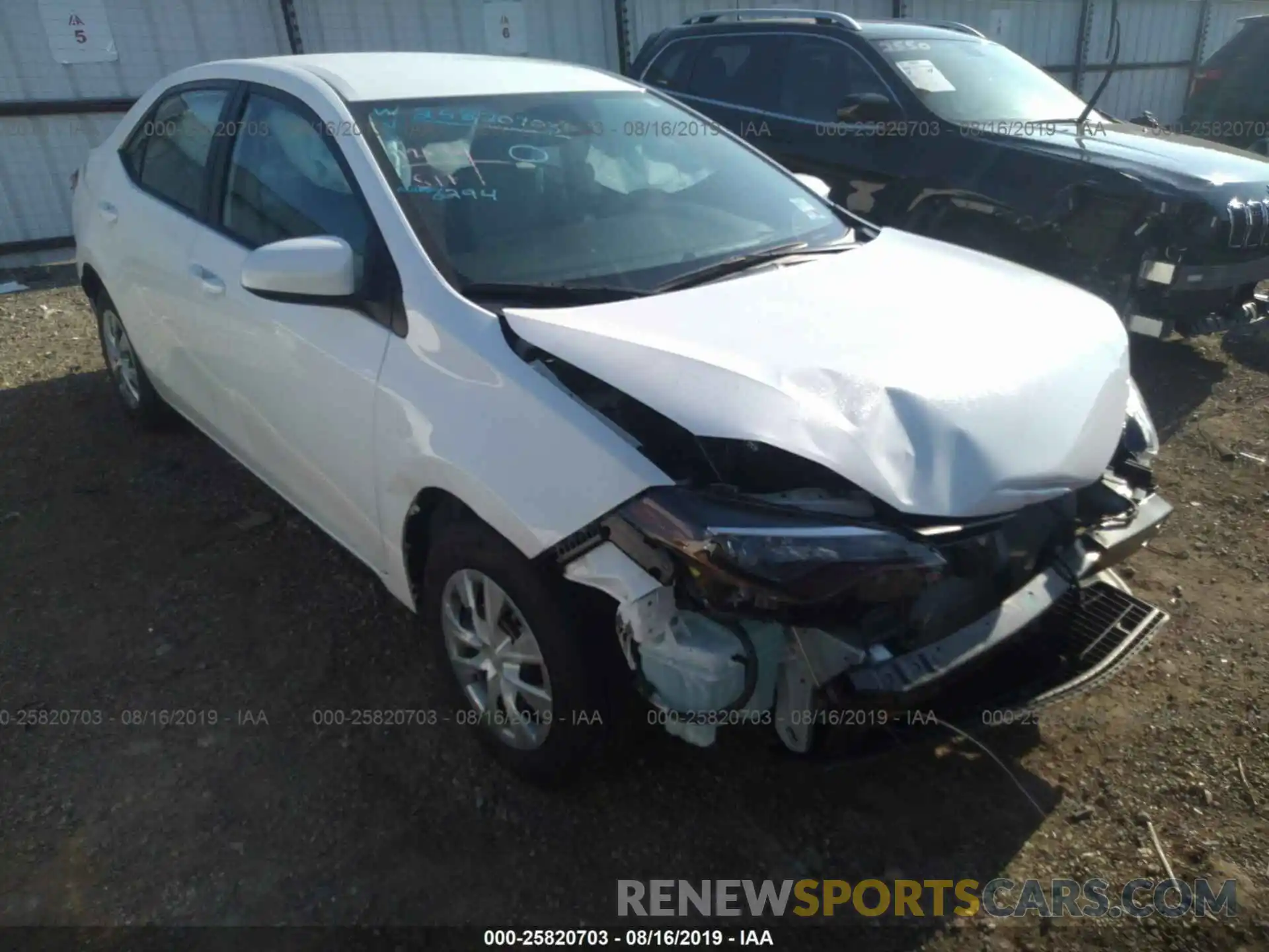 1 Photograph of a damaged car 5YFBURHE7KP902414 TOYOTA COROLLA 2019