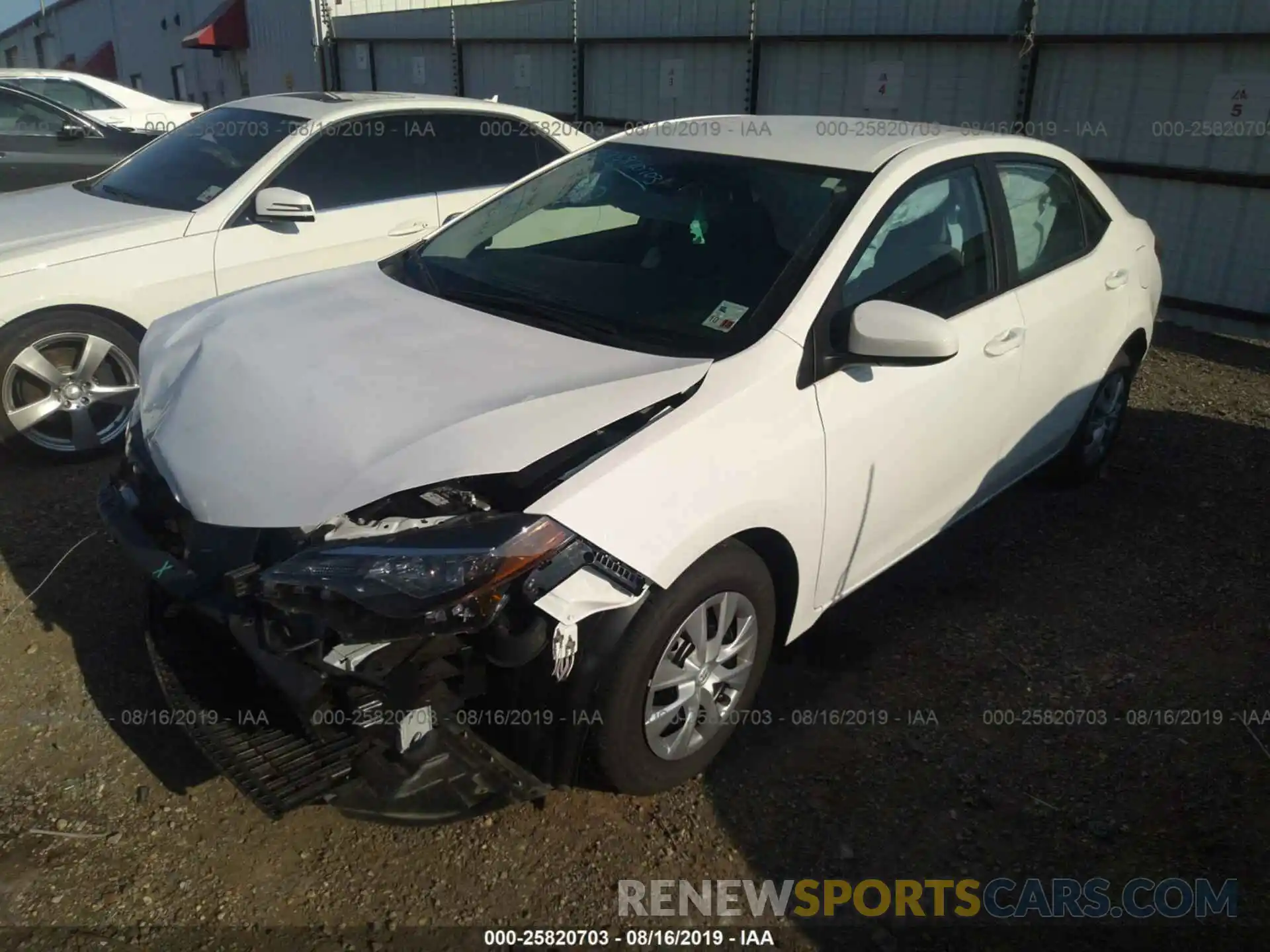 2 Photograph of a damaged car 5YFBURHE7KP902414 TOYOTA COROLLA 2019