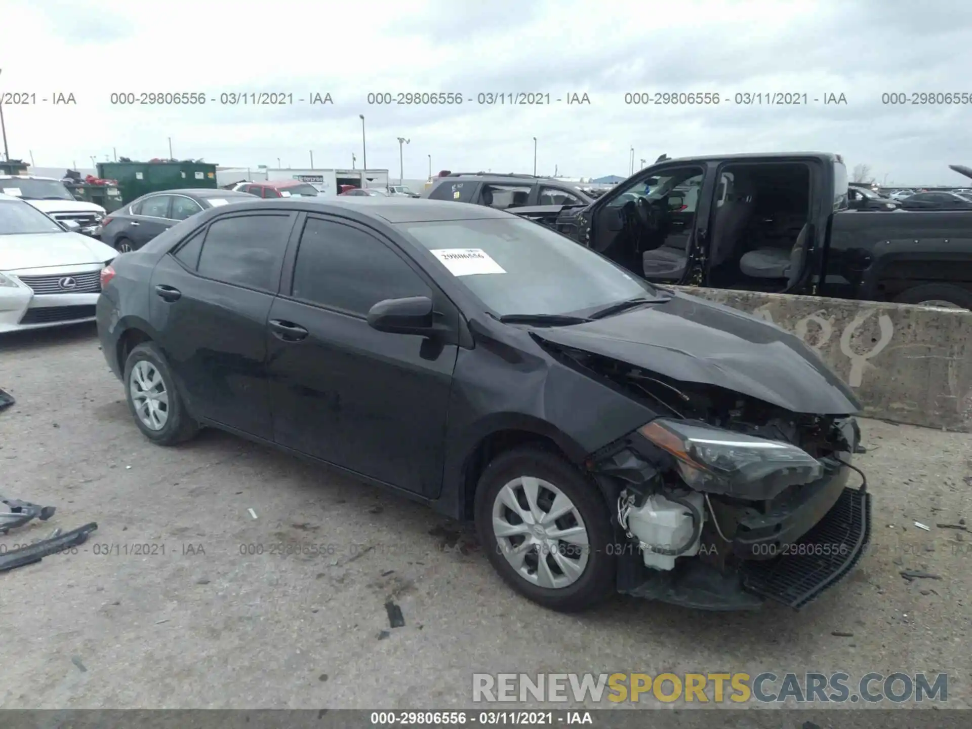 1 Photograph of a damaged car 5YFBURHE7KP902686 TOYOTA COROLLA 2019