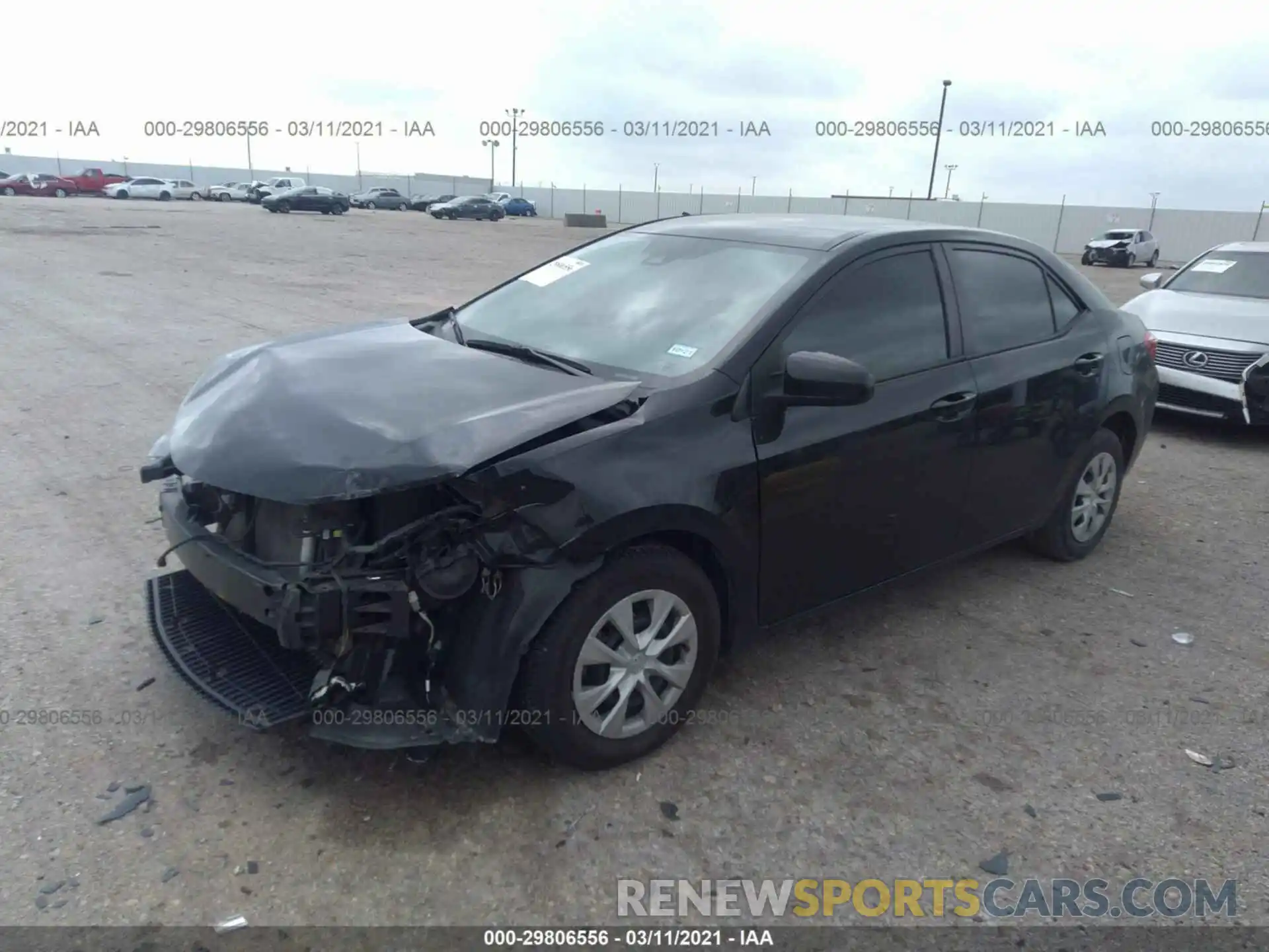 2 Photograph of a damaged car 5YFBURHE7KP902686 TOYOTA COROLLA 2019