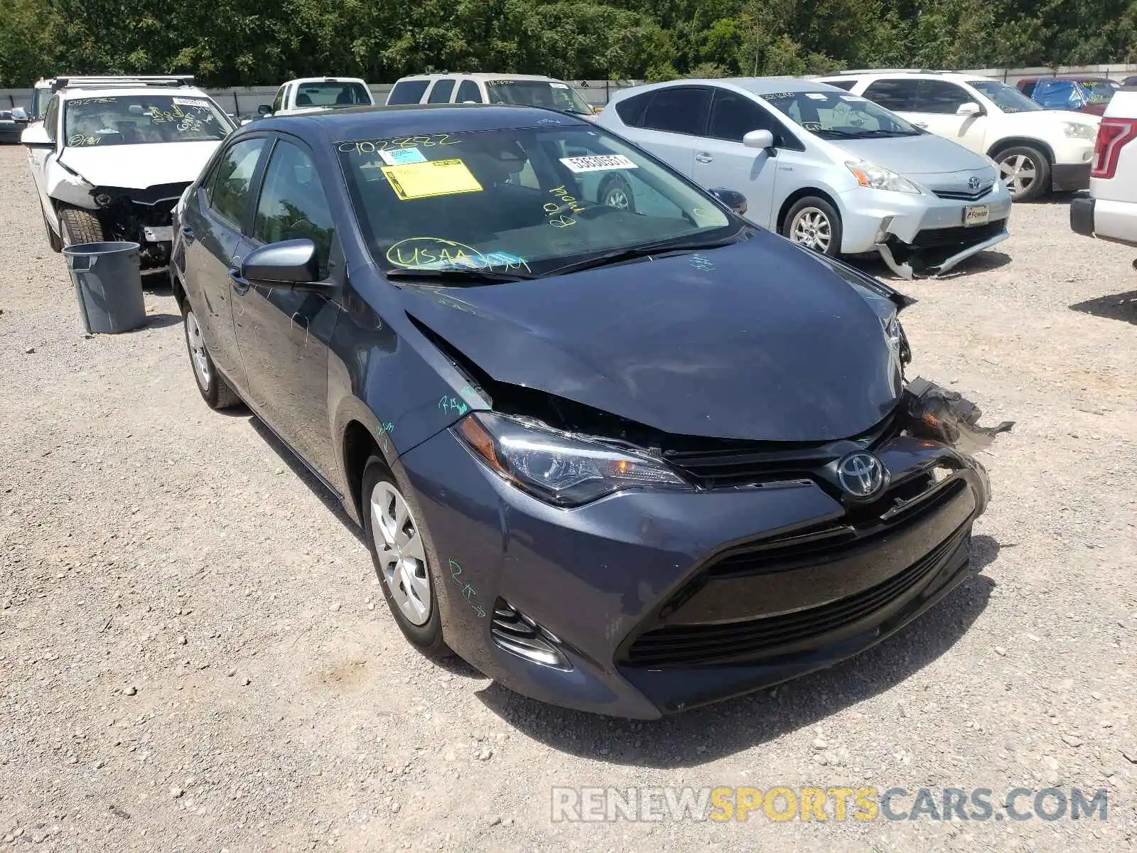 1 Photograph of a damaged car 5YFBURHE7KP902882 TOYOTA COROLLA 2019