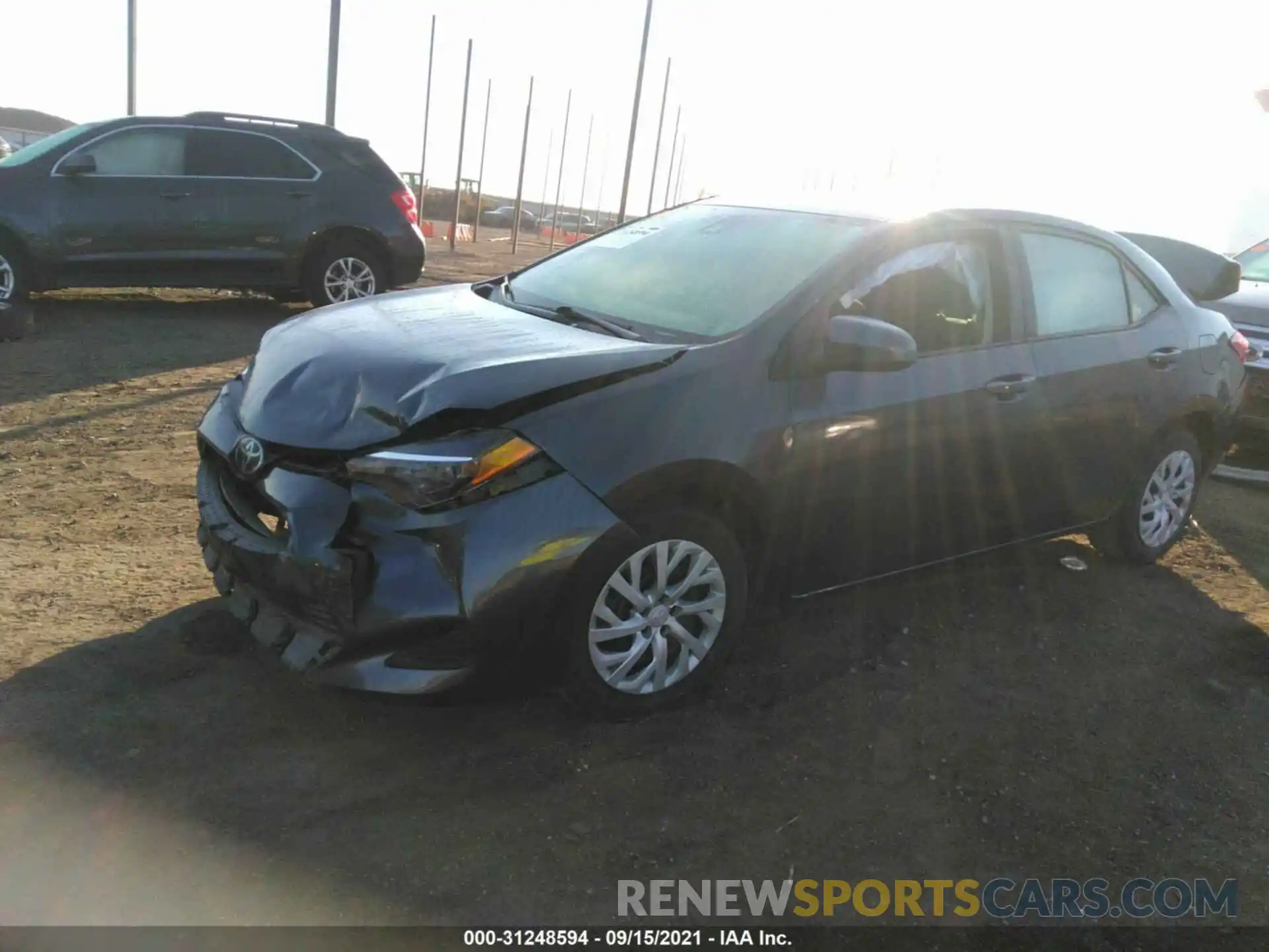 2 Photograph of a damaged car 5YFBURHE7KP902932 TOYOTA COROLLA 2019