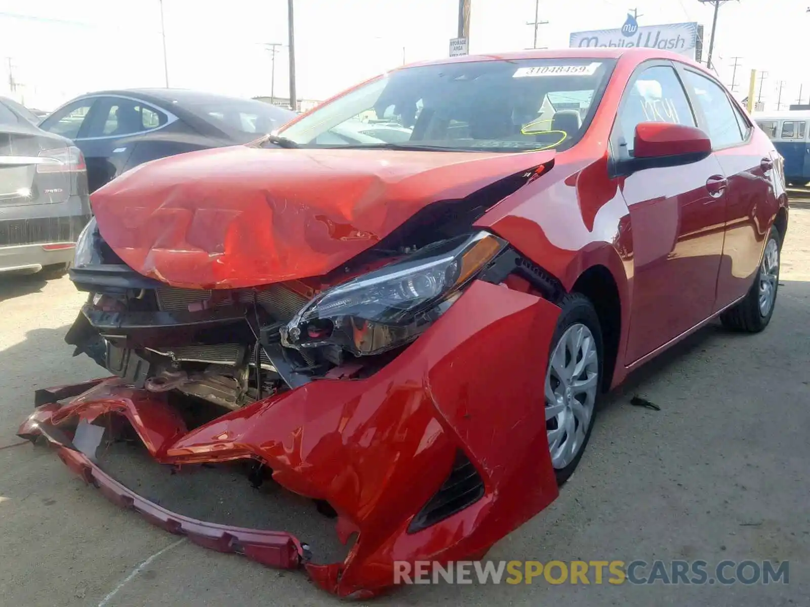 2 Photograph of a damaged car 5YFBURHE7KP902946 TOYOTA COROLLA 2019