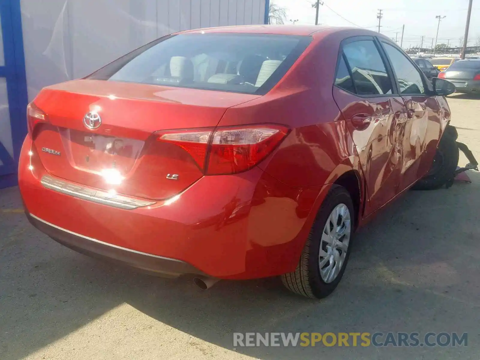 4 Photograph of a damaged car 5YFBURHE7KP902946 TOYOTA COROLLA 2019