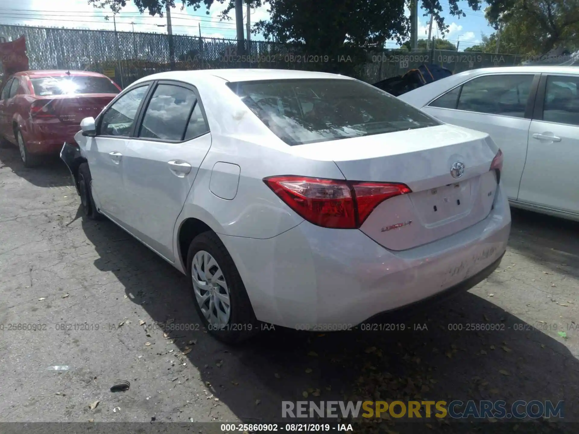 3 Photograph of a damaged car 5YFBURHE7KP903126 TOYOTA COROLLA 2019