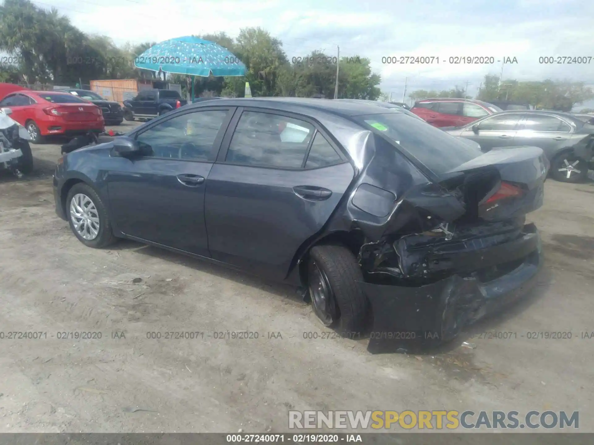 3 Photograph of a damaged car 5YFBURHE7KP903241 TOYOTA COROLLA 2019