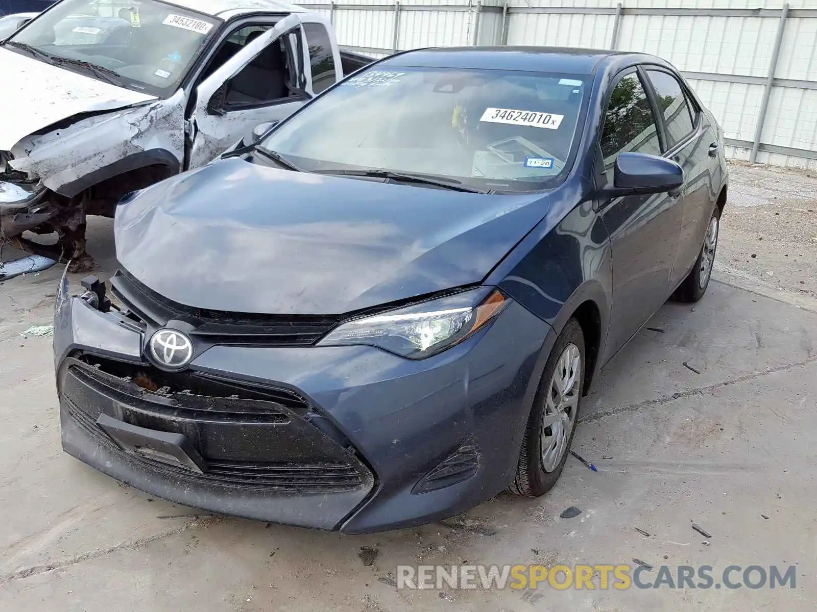 2 Photograph of a damaged car 5YFBURHE7KP903482 TOYOTA COROLLA 2019