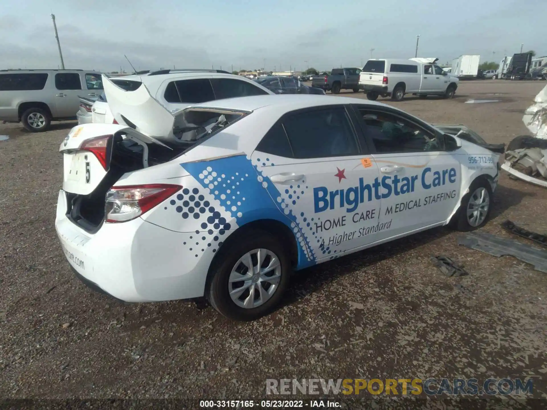 4 Photograph of a damaged car 5YFBURHE7KP903515 TOYOTA COROLLA 2019