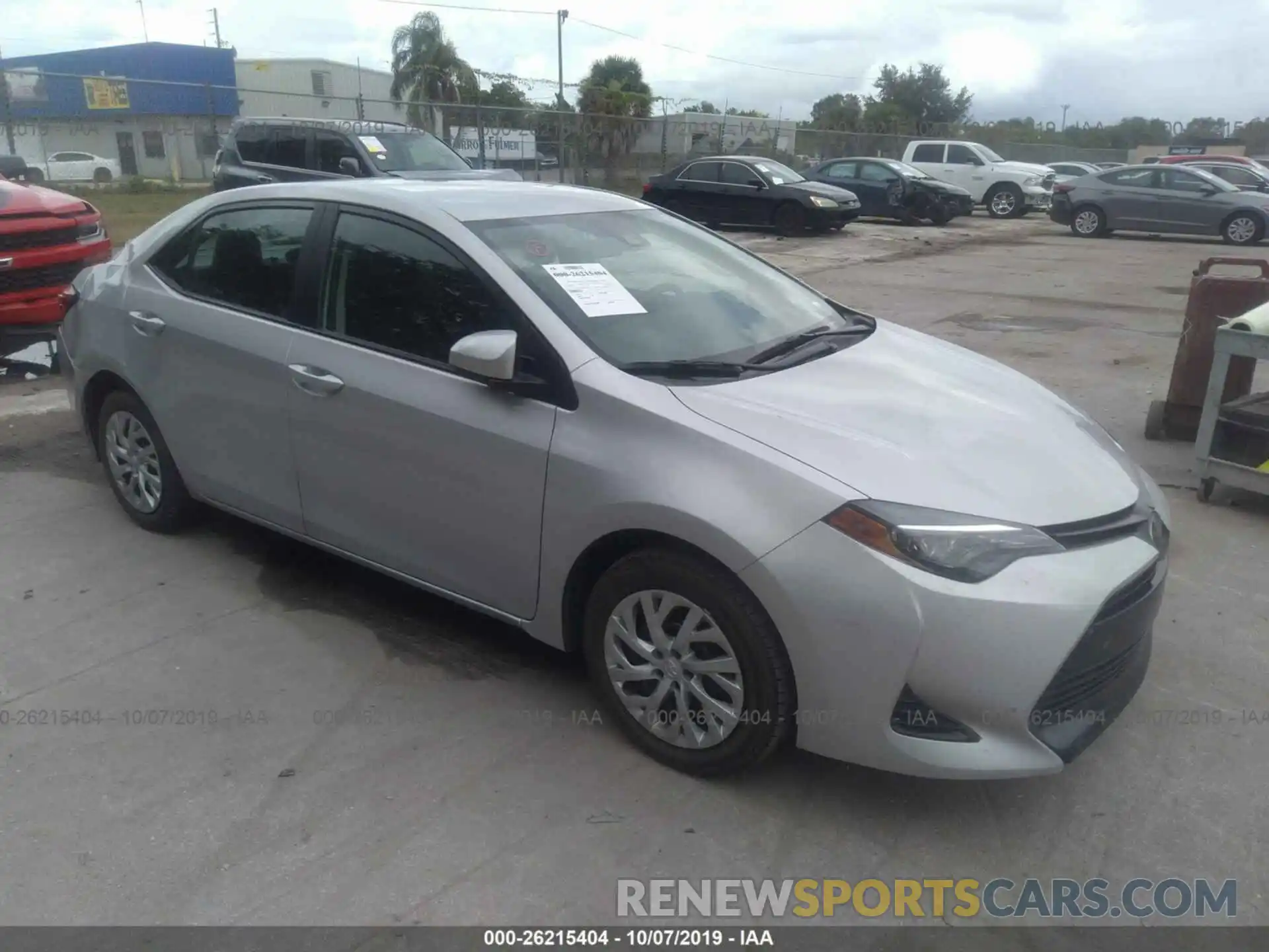 1 Photograph of a damaged car 5YFBURHE7KP903529 TOYOTA COROLLA 2019