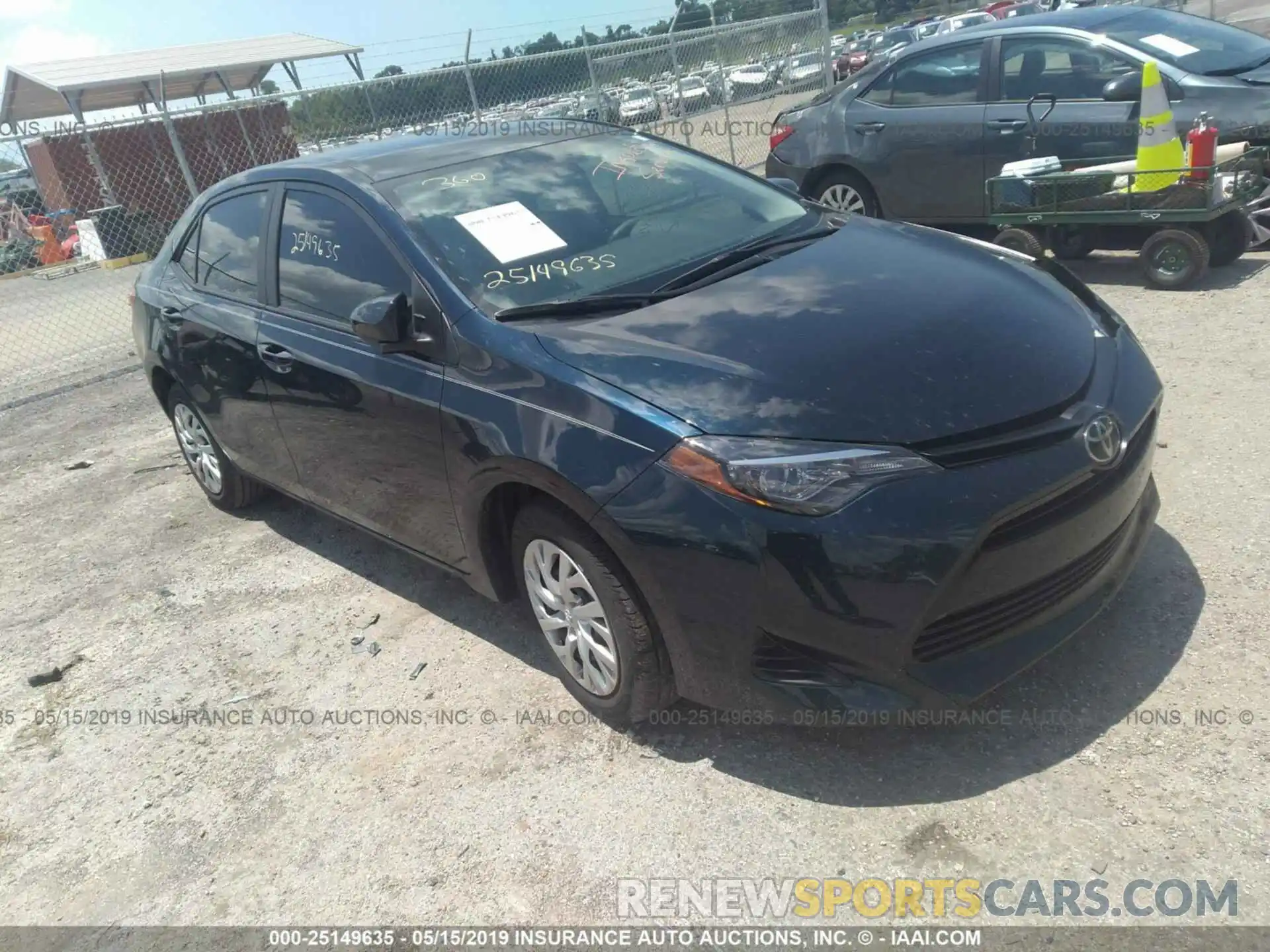 1 Photograph of a damaged car 5YFBURHE7KP903949 TOYOTA COROLLA 2019