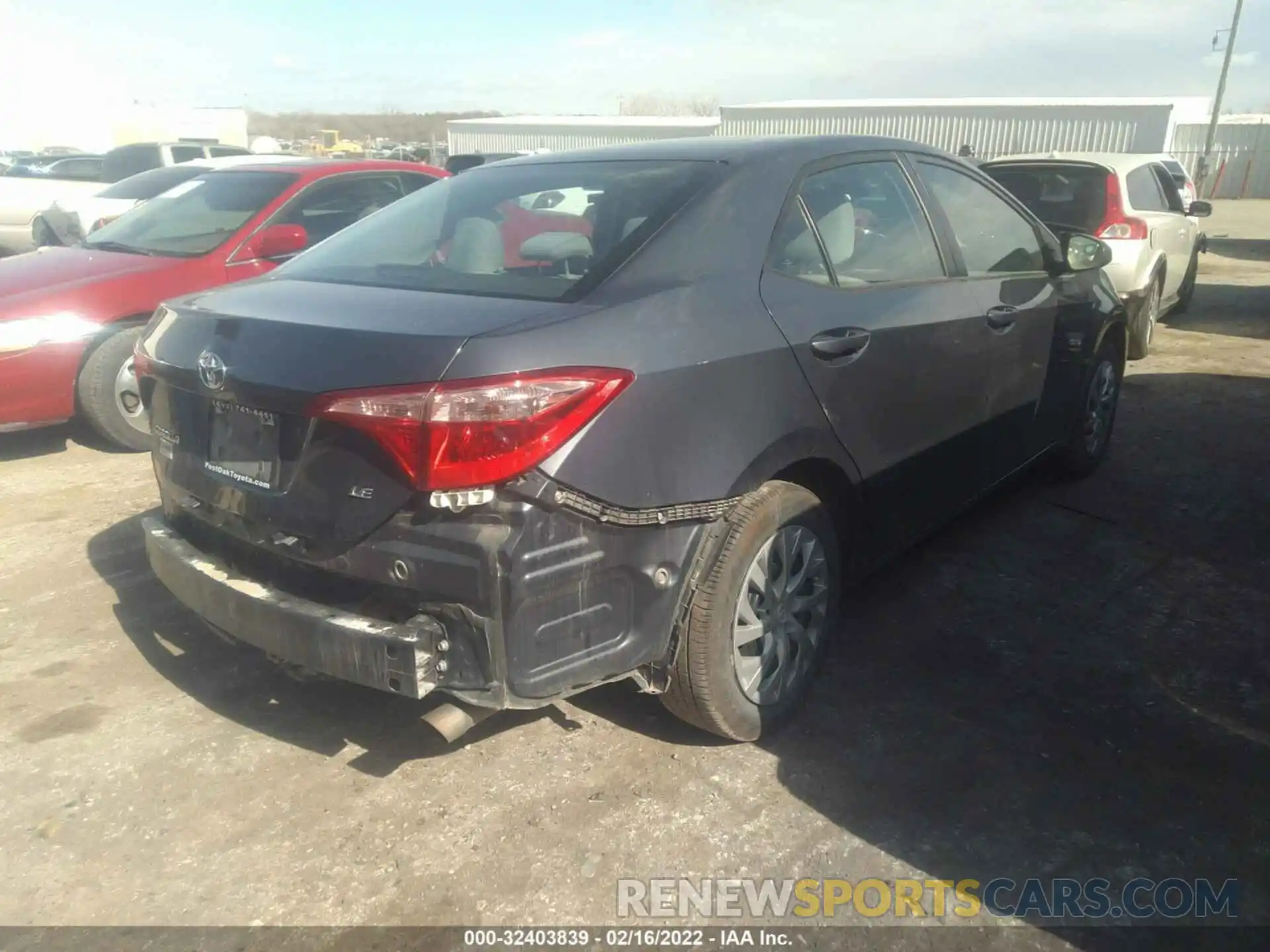 4 Photograph of a damaged car 5YFBURHE7KP903952 TOYOTA COROLLA 2019