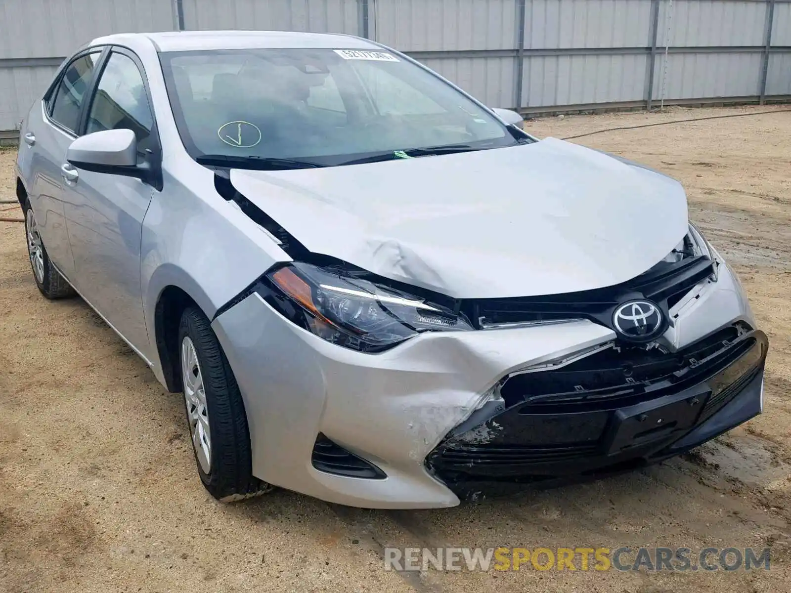 1 Photograph of a damaged car 5YFBURHE7KP904020 TOYOTA COROLLA 2019