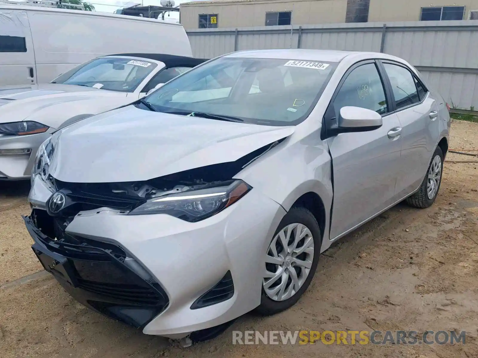 2 Photograph of a damaged car 5YFBURHE7KP904020 TOYOTA COROLLA 2019