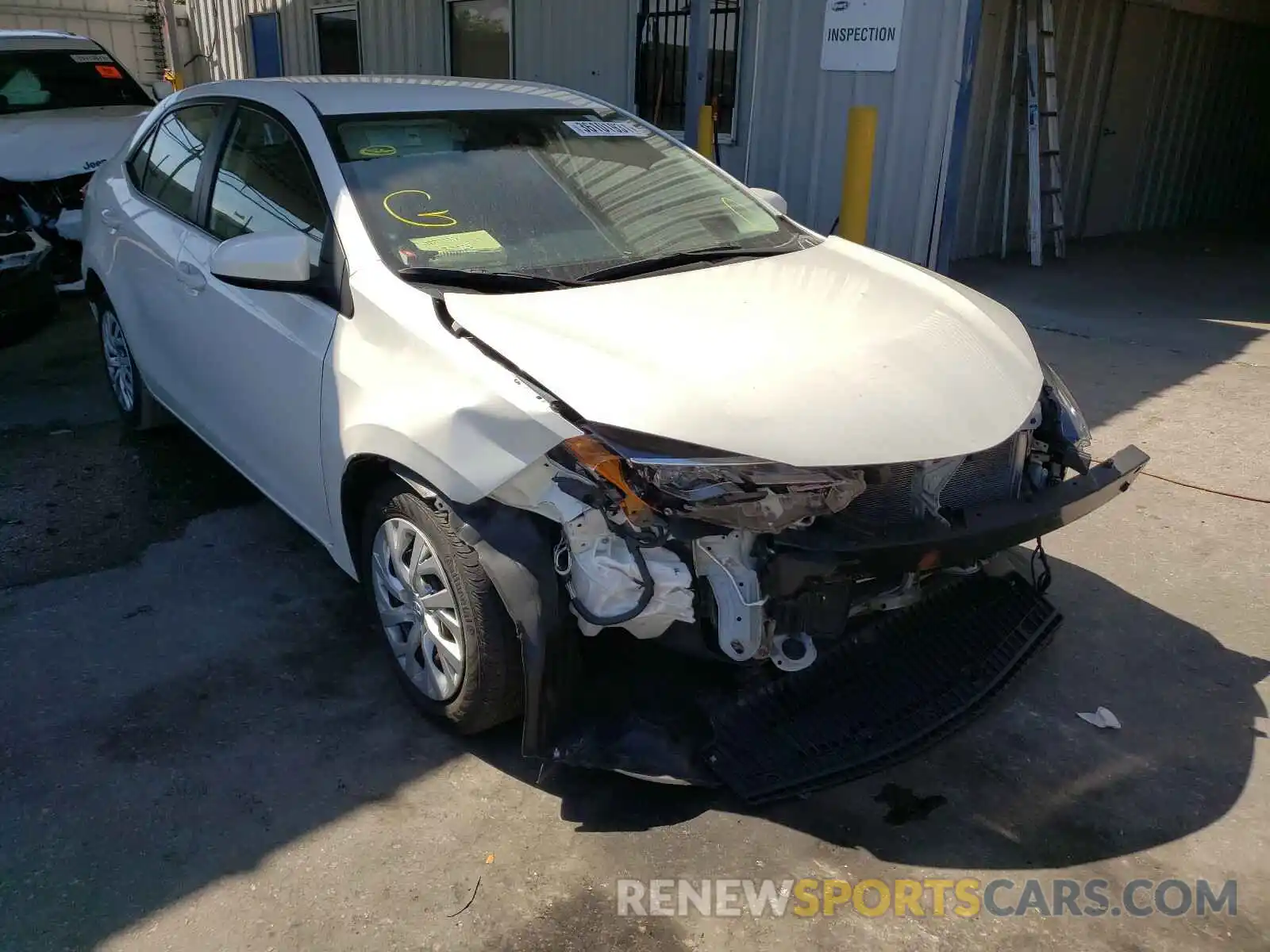 1 Photograph of a damaged car 5YFBURHE7KP904289 TOYOTA COROLLA 2019