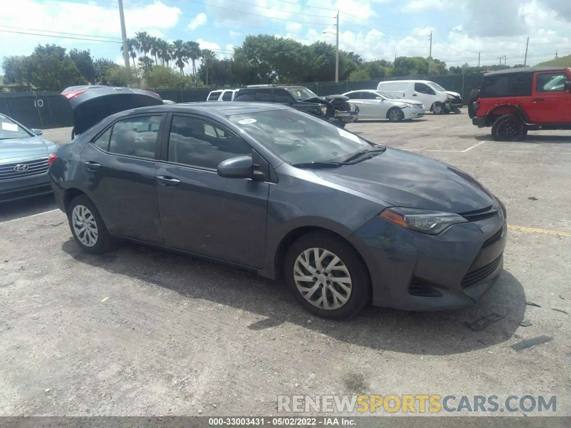 1 Photograph of a damaged car 5YFBURHE7KP904518 TOYOTA COROLLA 2019