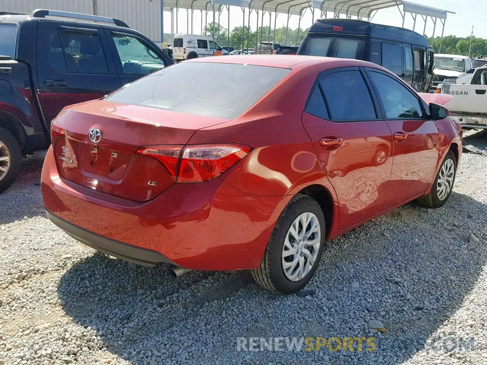 4 Photograph of a damaged car 5YFBURHE7KP904728 TOYOTA COROLLA 2019