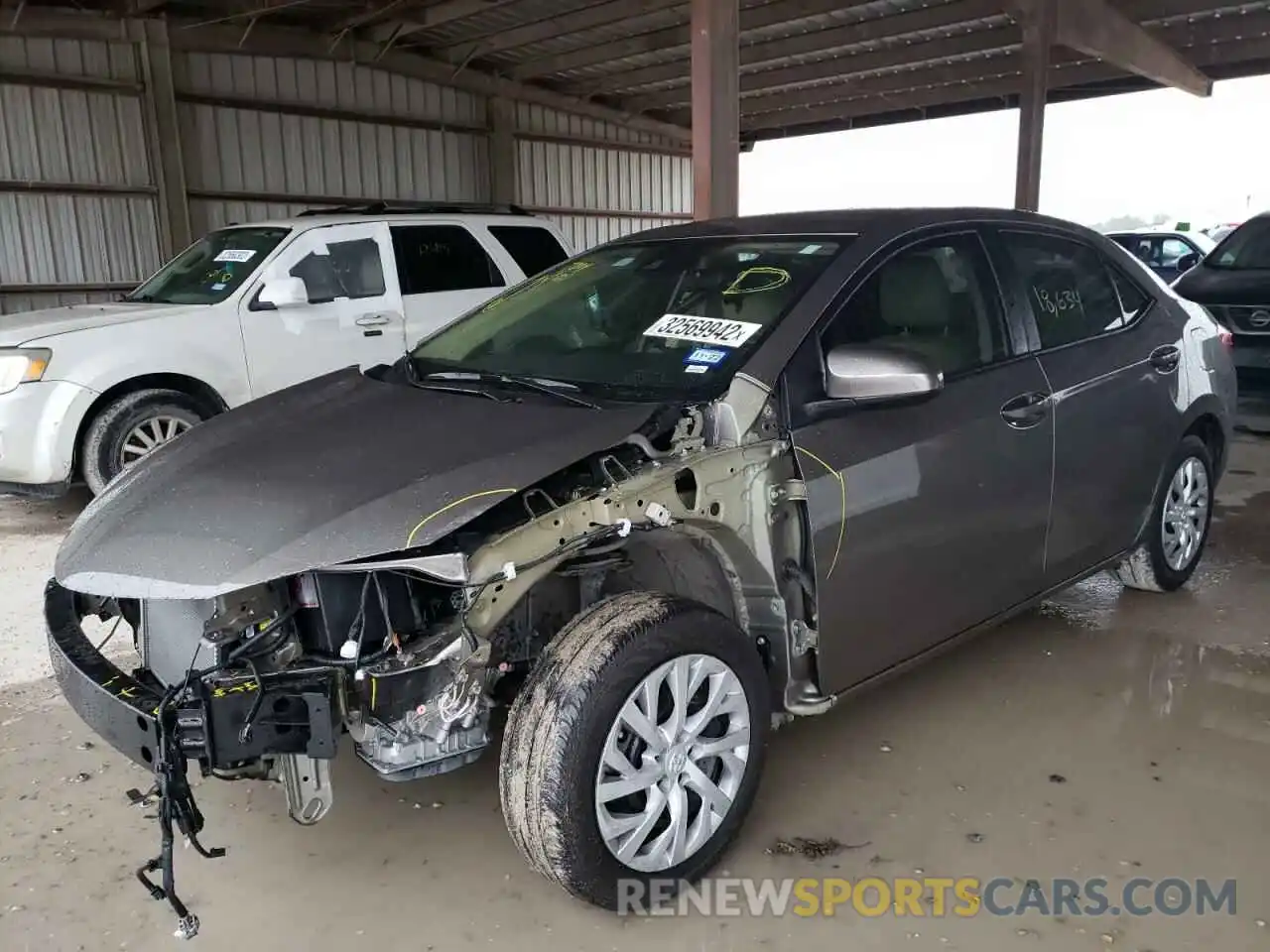 2 Photograph of a damaged car 5YFBURHE7KP904745 TOYOTA COROLLA 2019