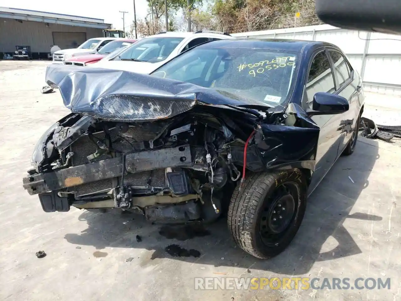 2 Photograph of a damaged car 5YFBURHE7KP905300 TOYOTA COROLLA 2019