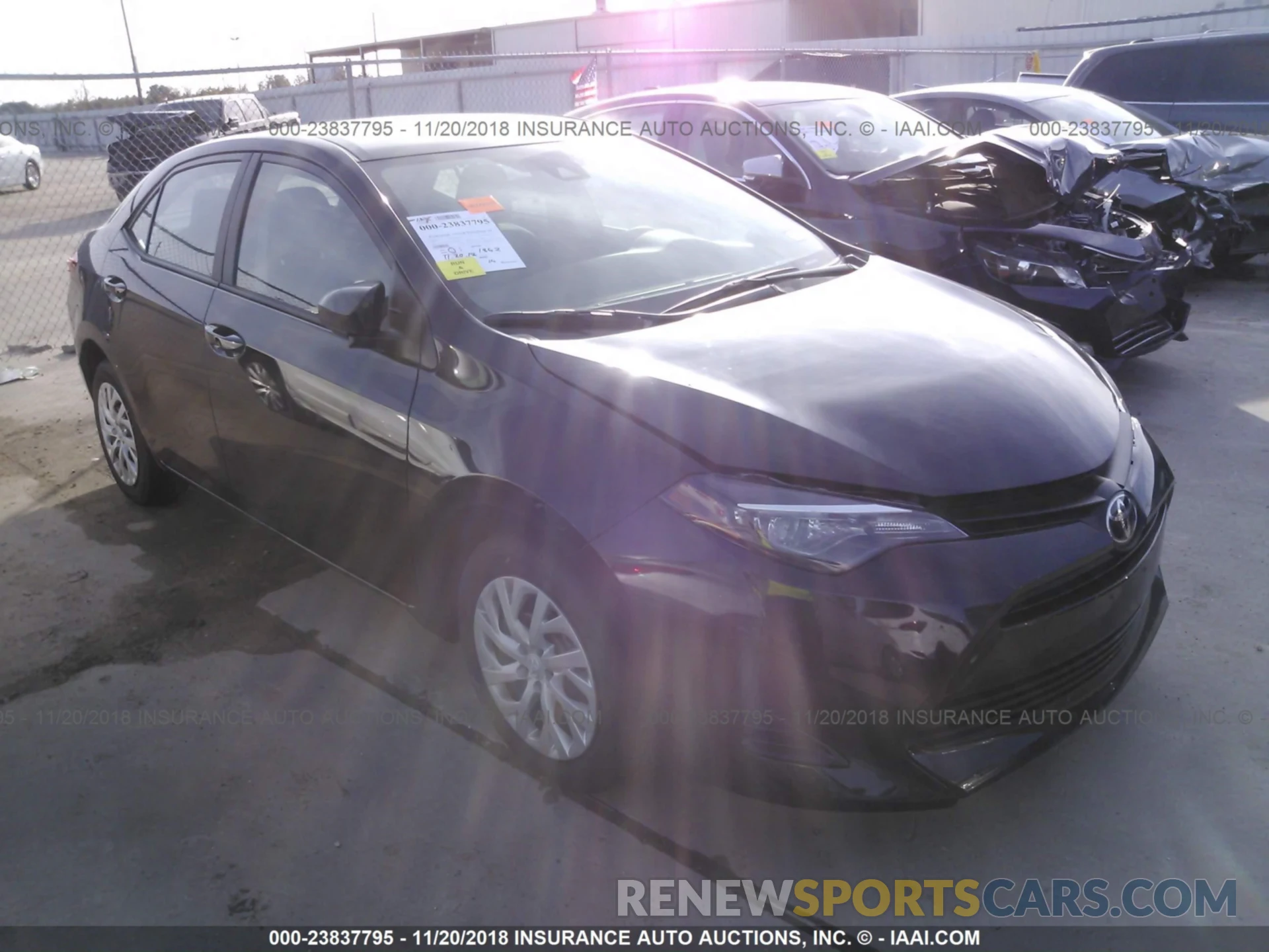 1 Photograph of a damaged car 5YFBURHE7KP905362 Toyota Corolla 2019