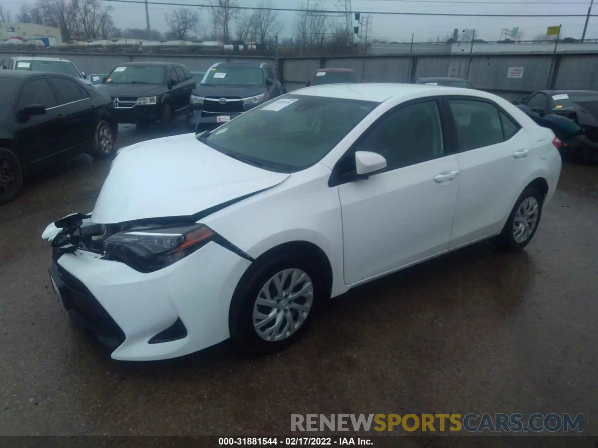 2 Photograph of a damaged car 5YFBURHE7KP906379 TOYOTA COROLLA 2019