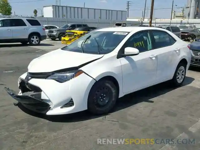 2 Photograph of a damaged car 5YFBURHE7KP906415 TOYOTA COROLLA 2019