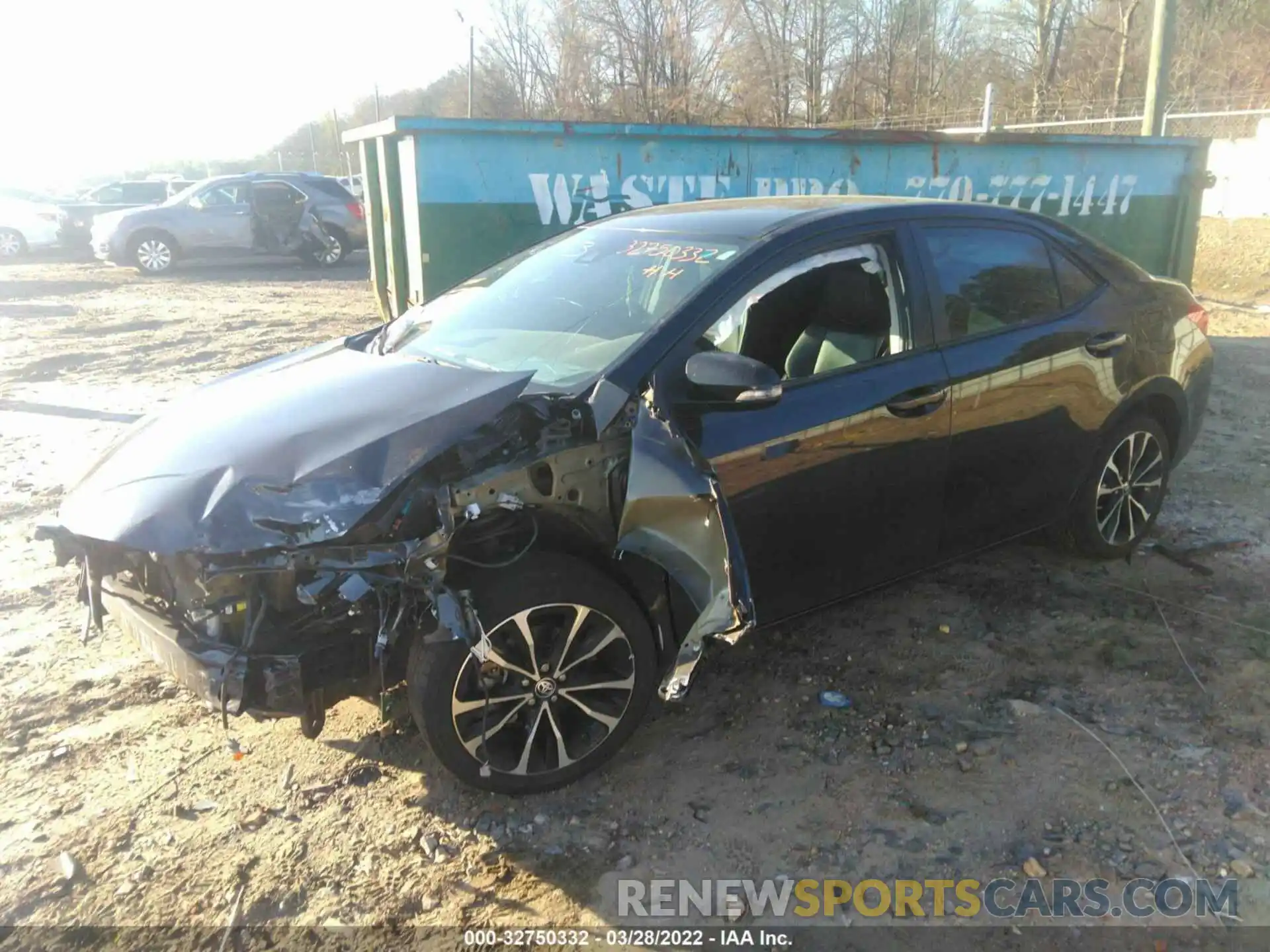 2 Photograph of a damaged car 5YFBURHE7KP906463 TOYOTA COROLLA 2019